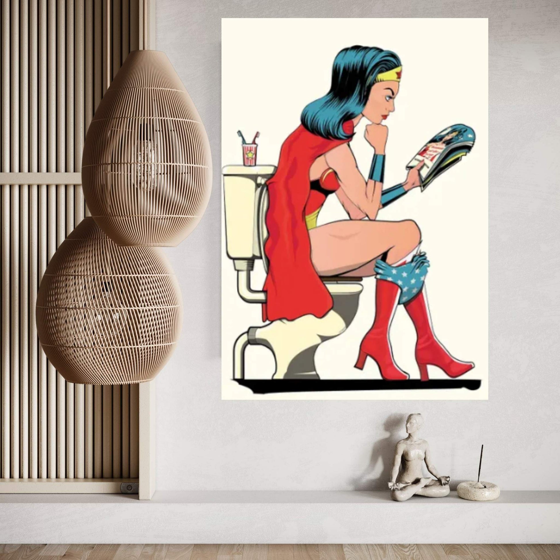 WW Loo Canvas Wall Art - Y Canvas