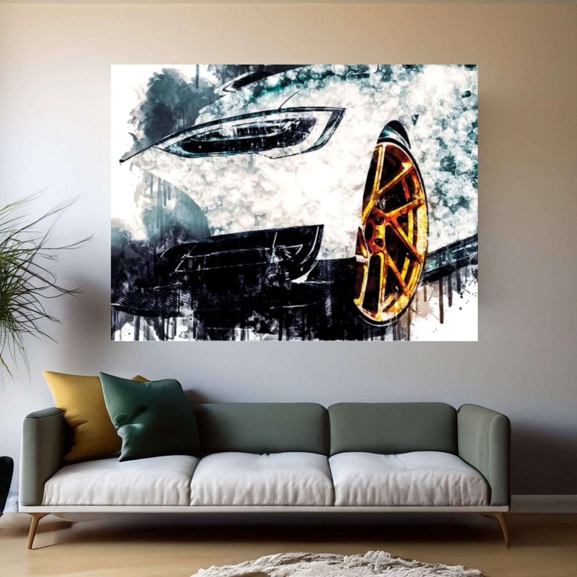 2017 Novitec Tesla Model S Vehicle CCXLIV Canvas Wall Art - Y Canvas