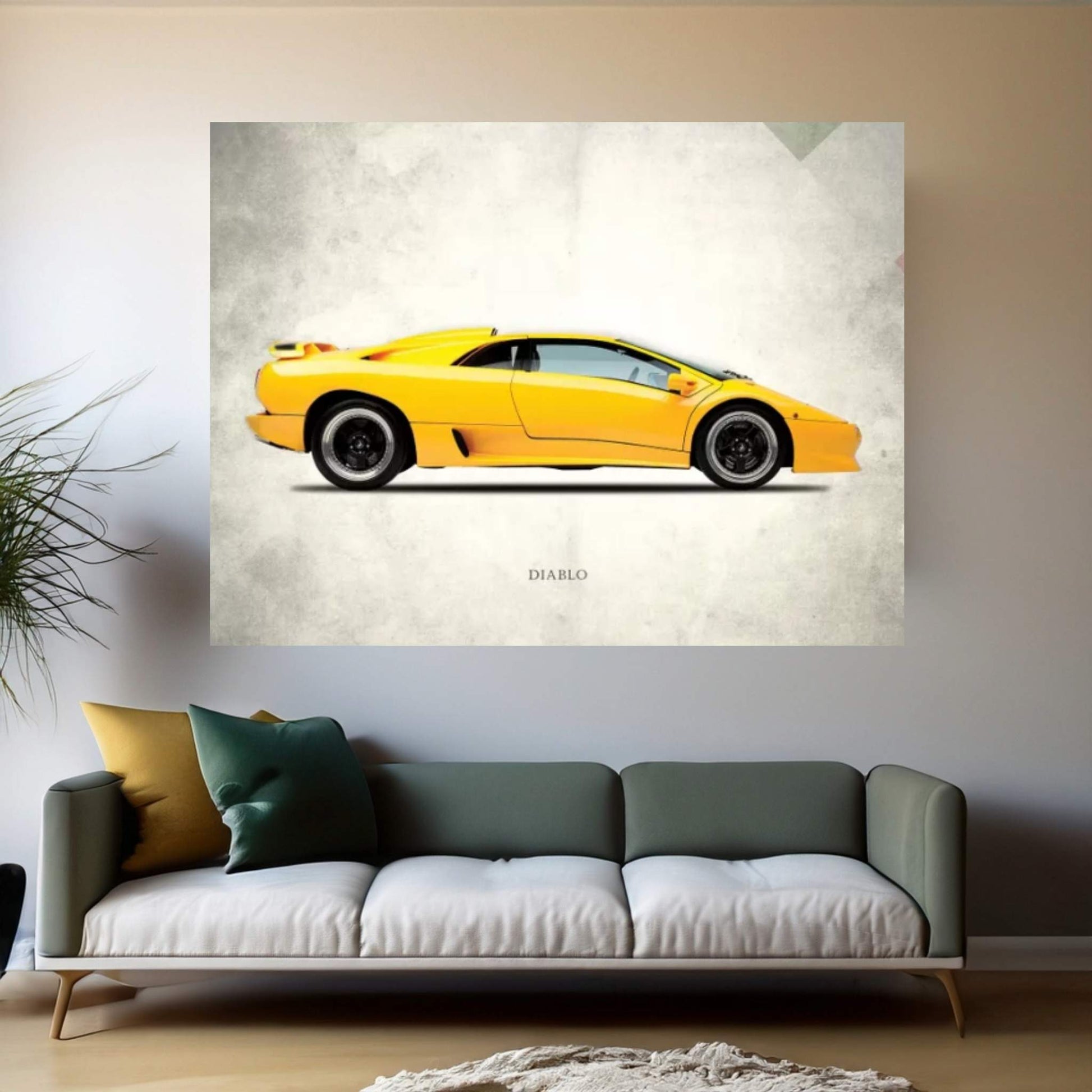 1988 Lamborghini Diablo Canvas Wall Art - Y Canvas