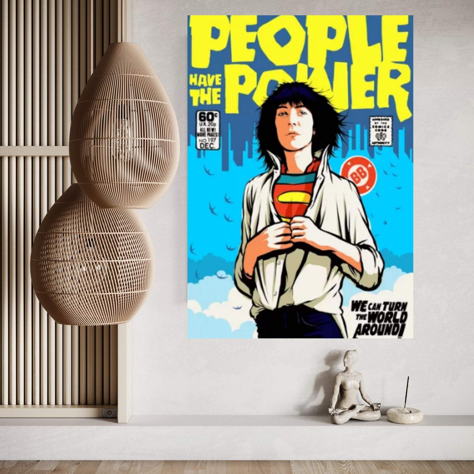 Power To The People Canvas Wall Art - Y Canvas