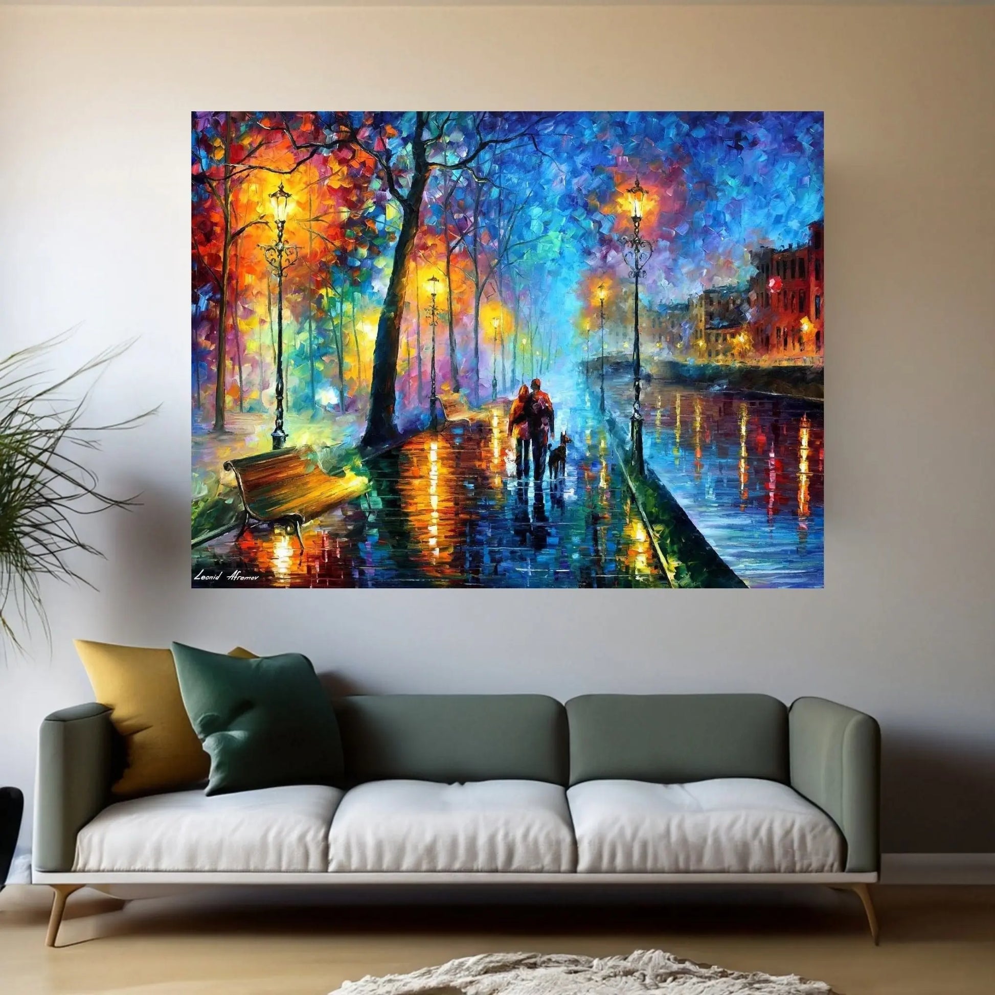 Melody Of The Night Canvas Wall Art - Y Canvas