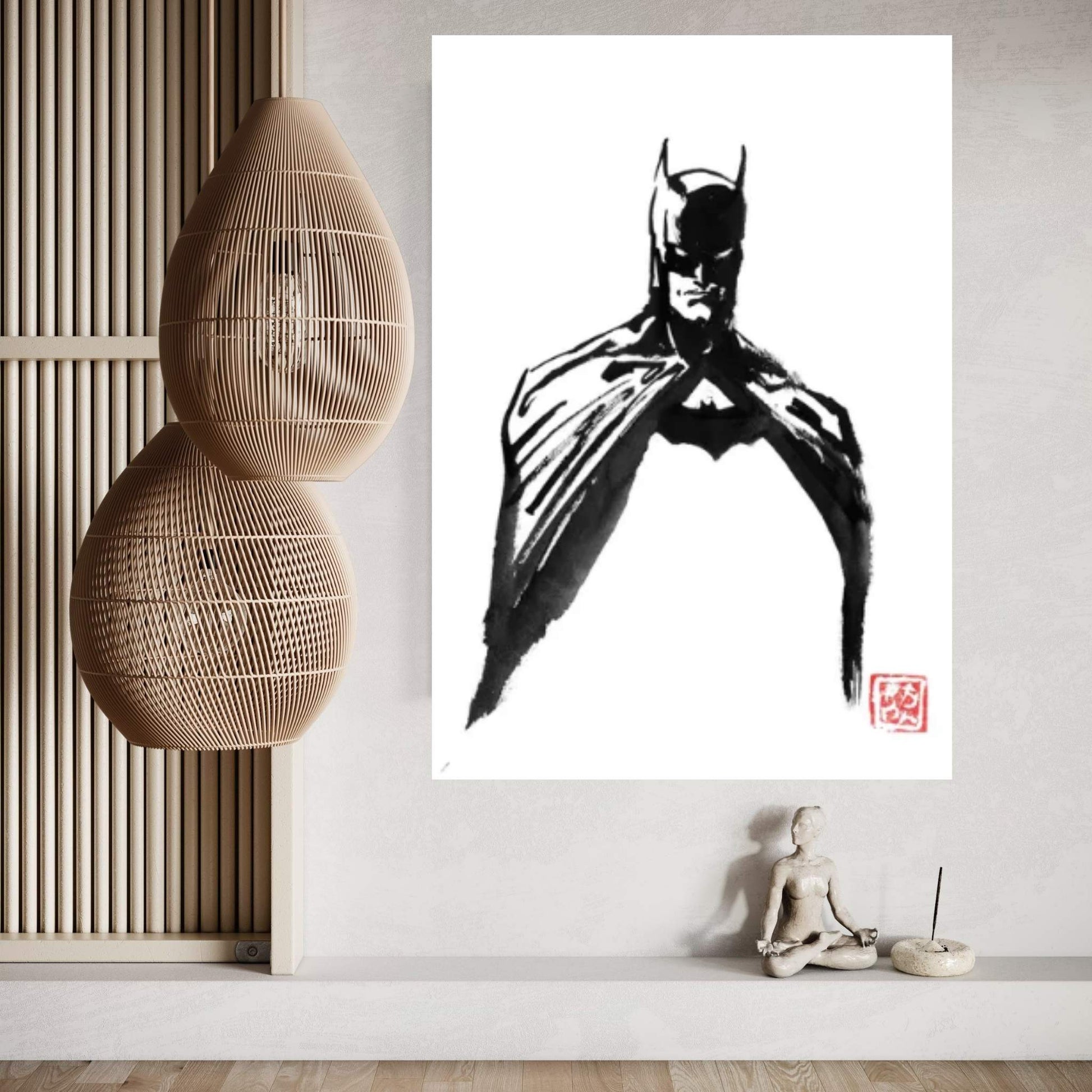 Inner Batman Canvas Wall Art - Y Canvas