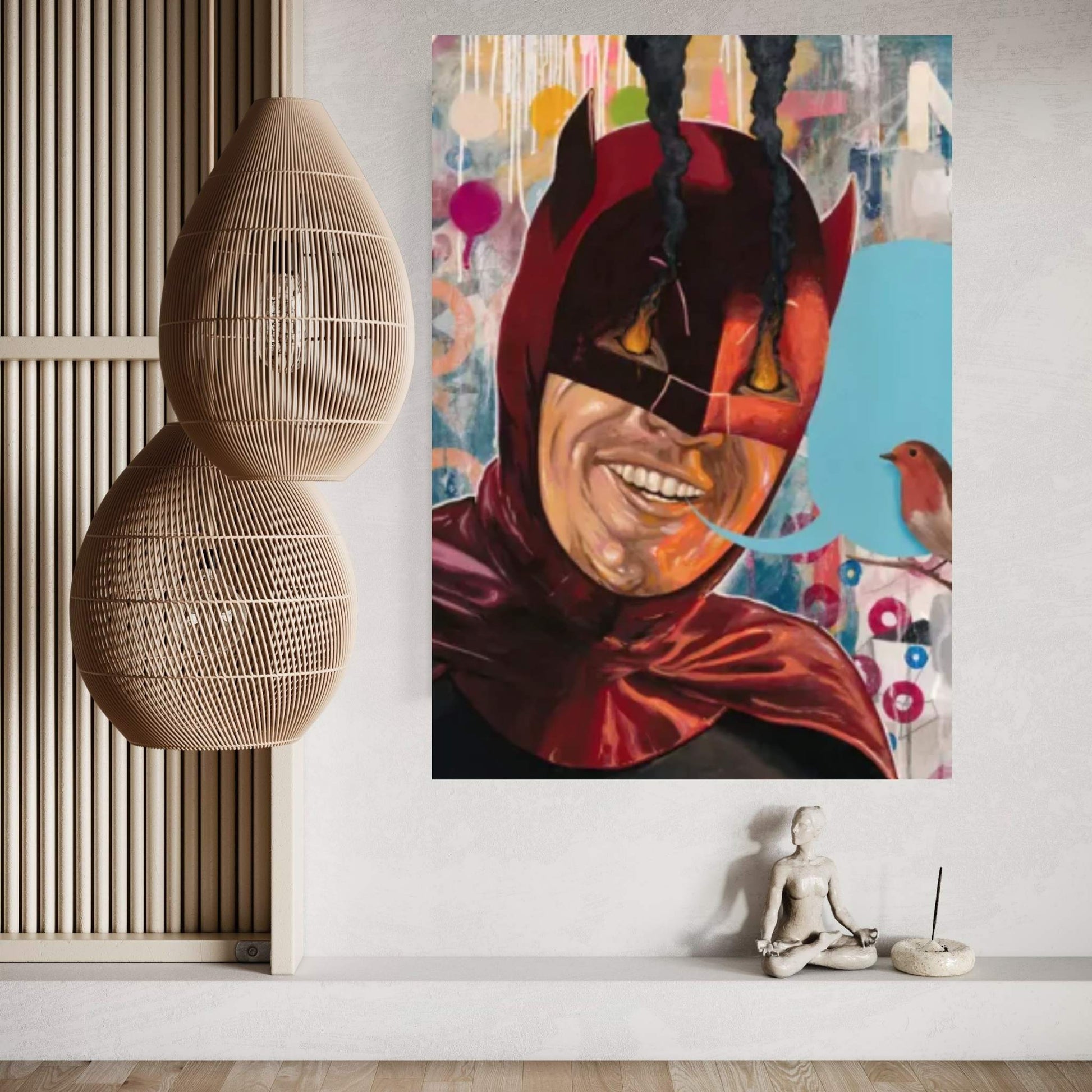 Caped Crusader Canvas Wall Art - Y Canvas