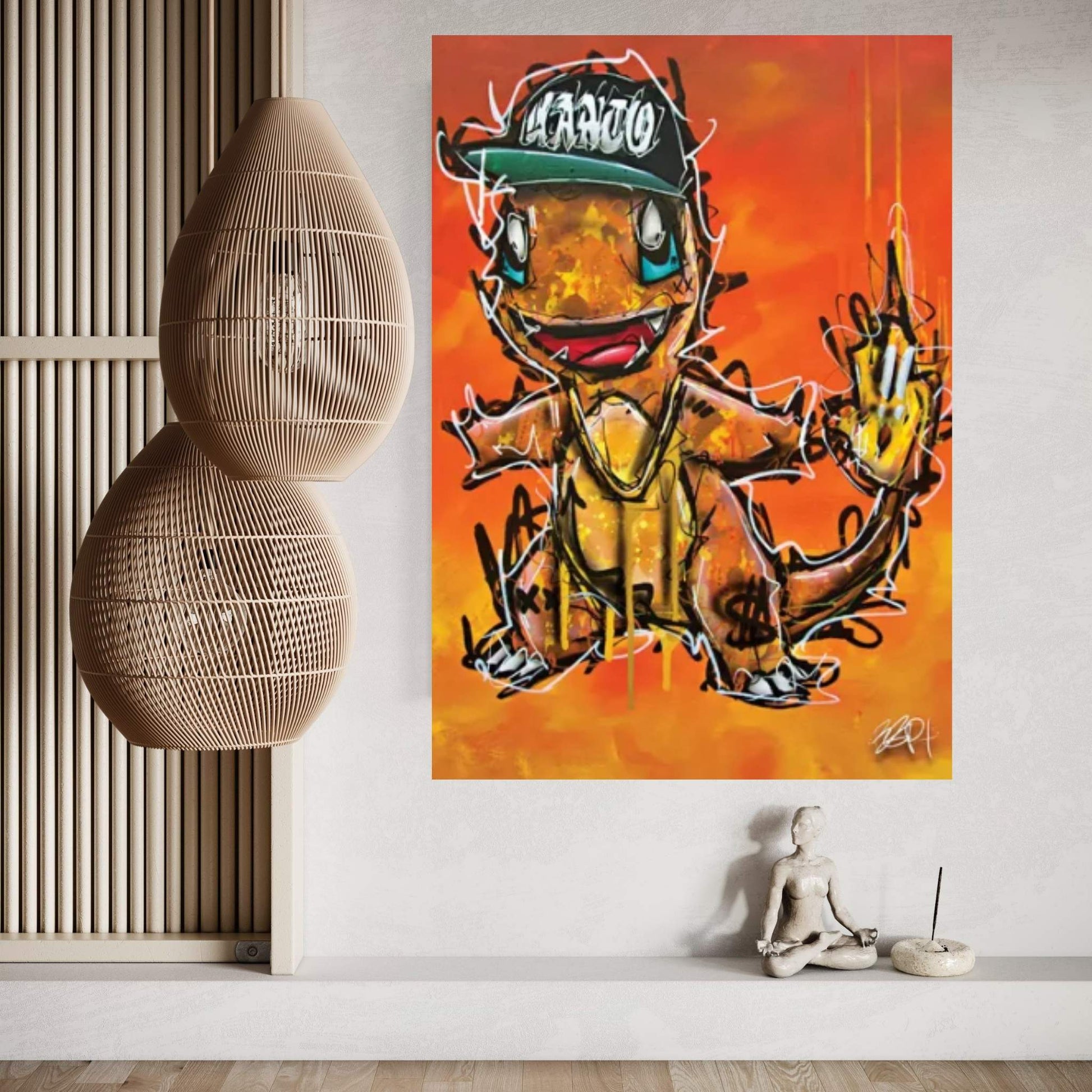 Pokémon - Charmander Canvas Wall Art - Y Canvas