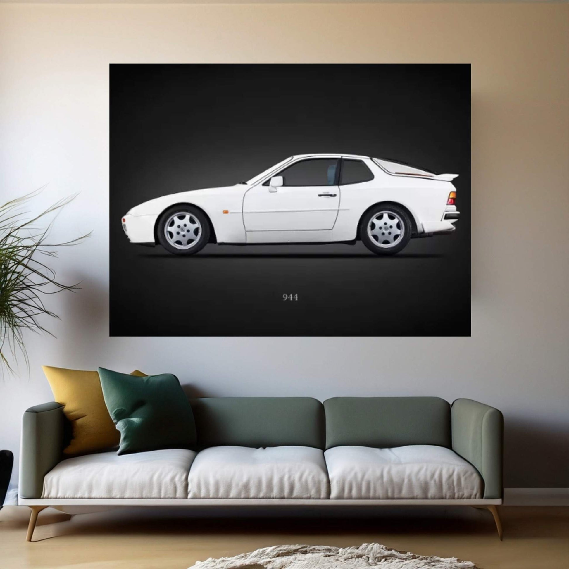 Porsche 944 SE 1992 Canvas Wall Art - Y Canvas