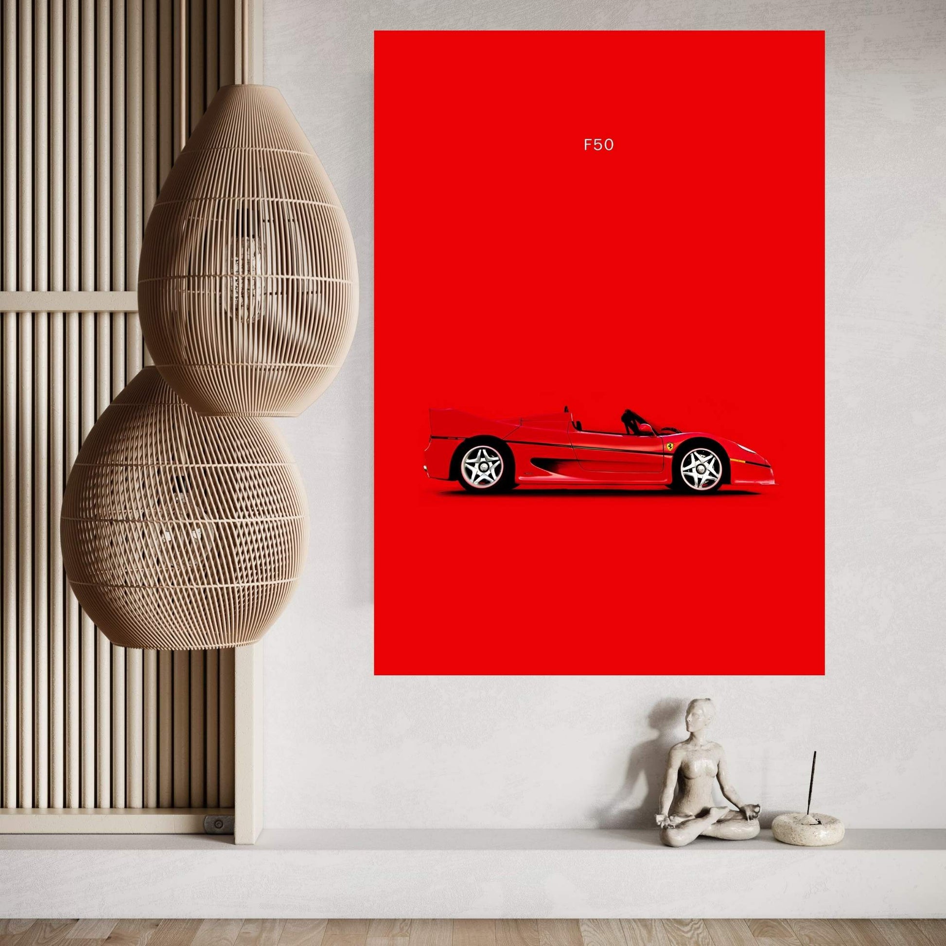 Ferrari F50 Canvas Wall Art - Y Canvas