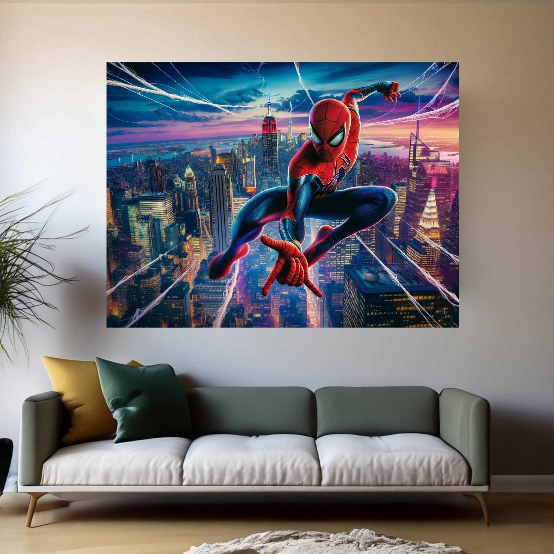 Spiderman Canvas Wall Art - Y Canvas