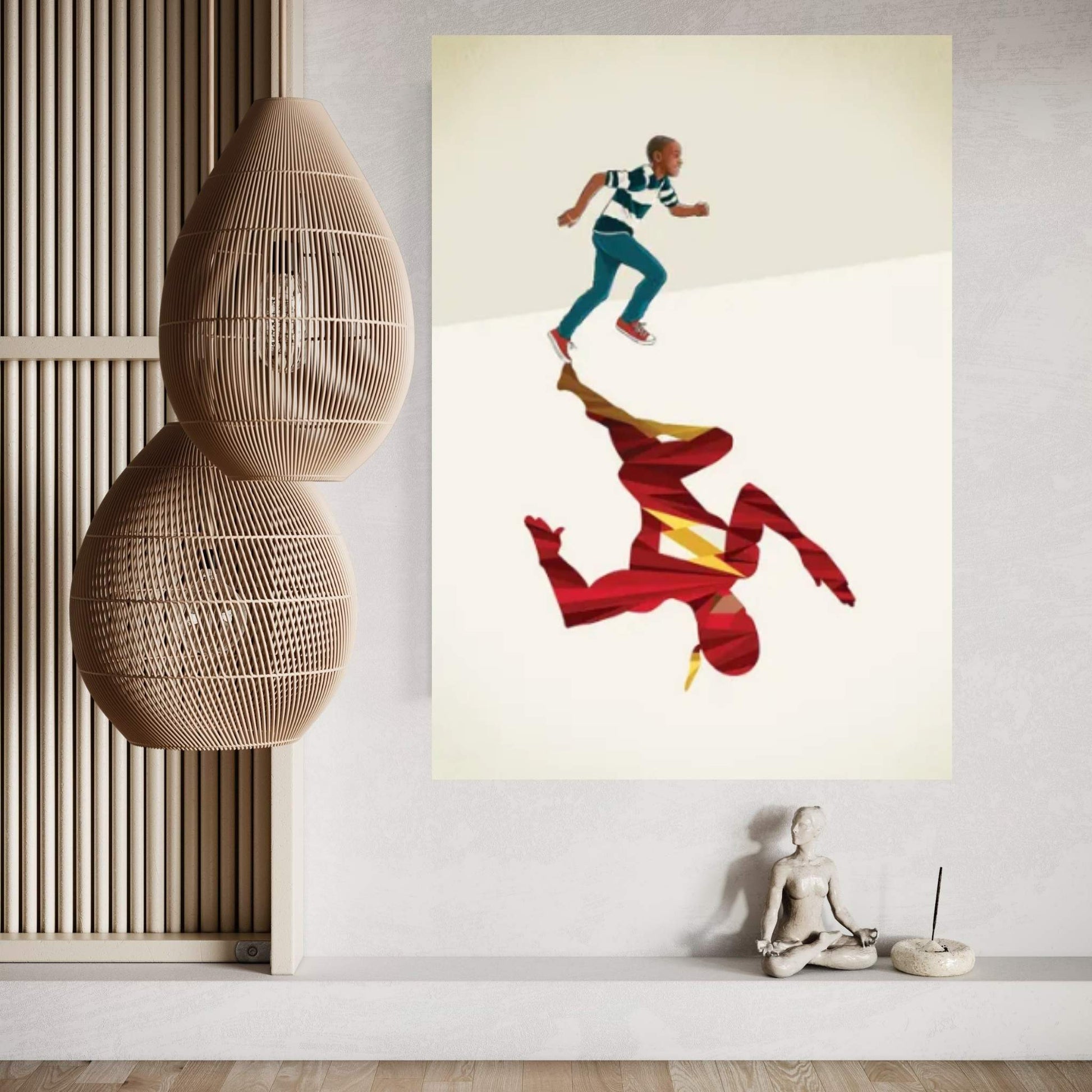 Scarlet Speedster Canvas Wall Art - Y Canvas