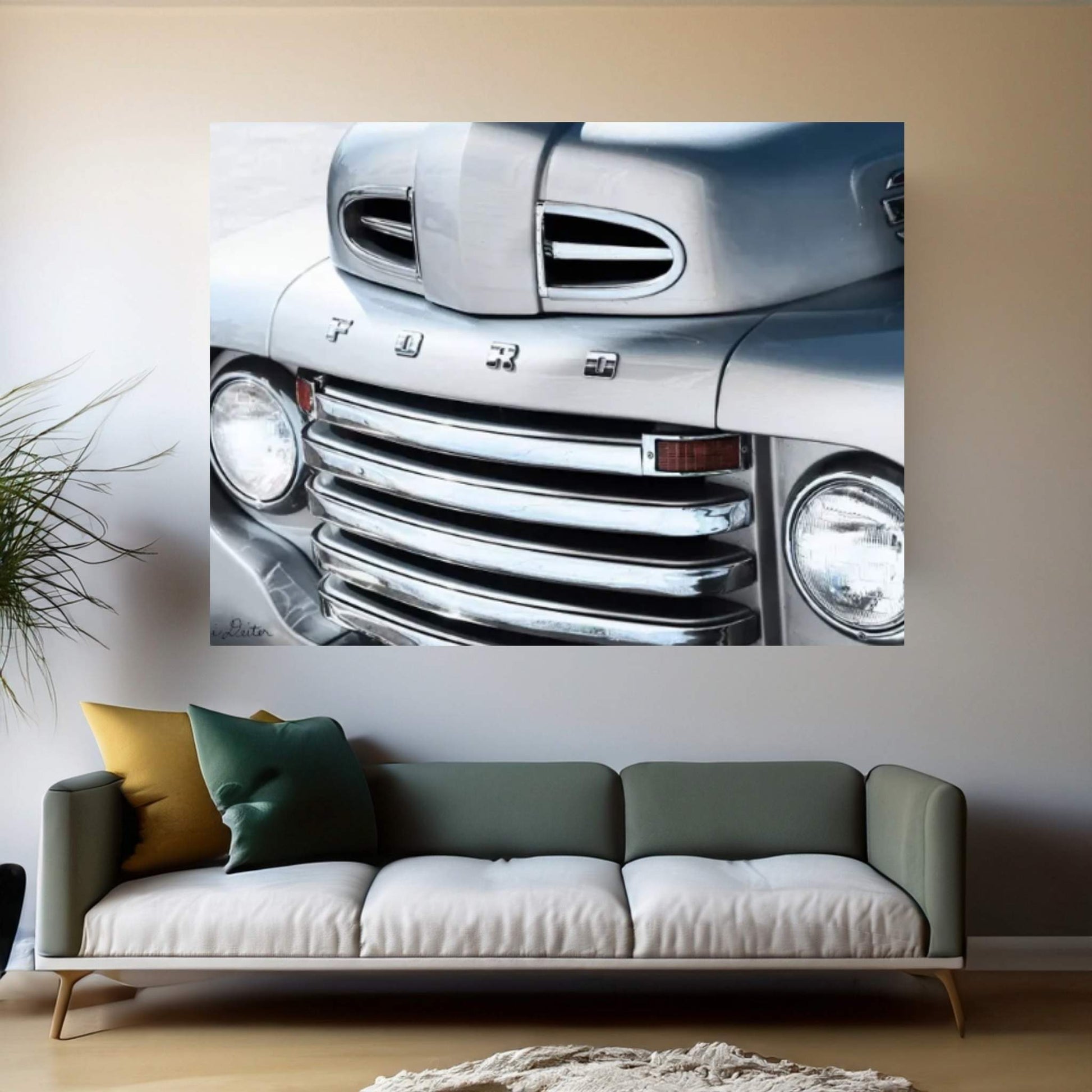 Tough Like a Ford Canvas Wall Art - Y Canvas