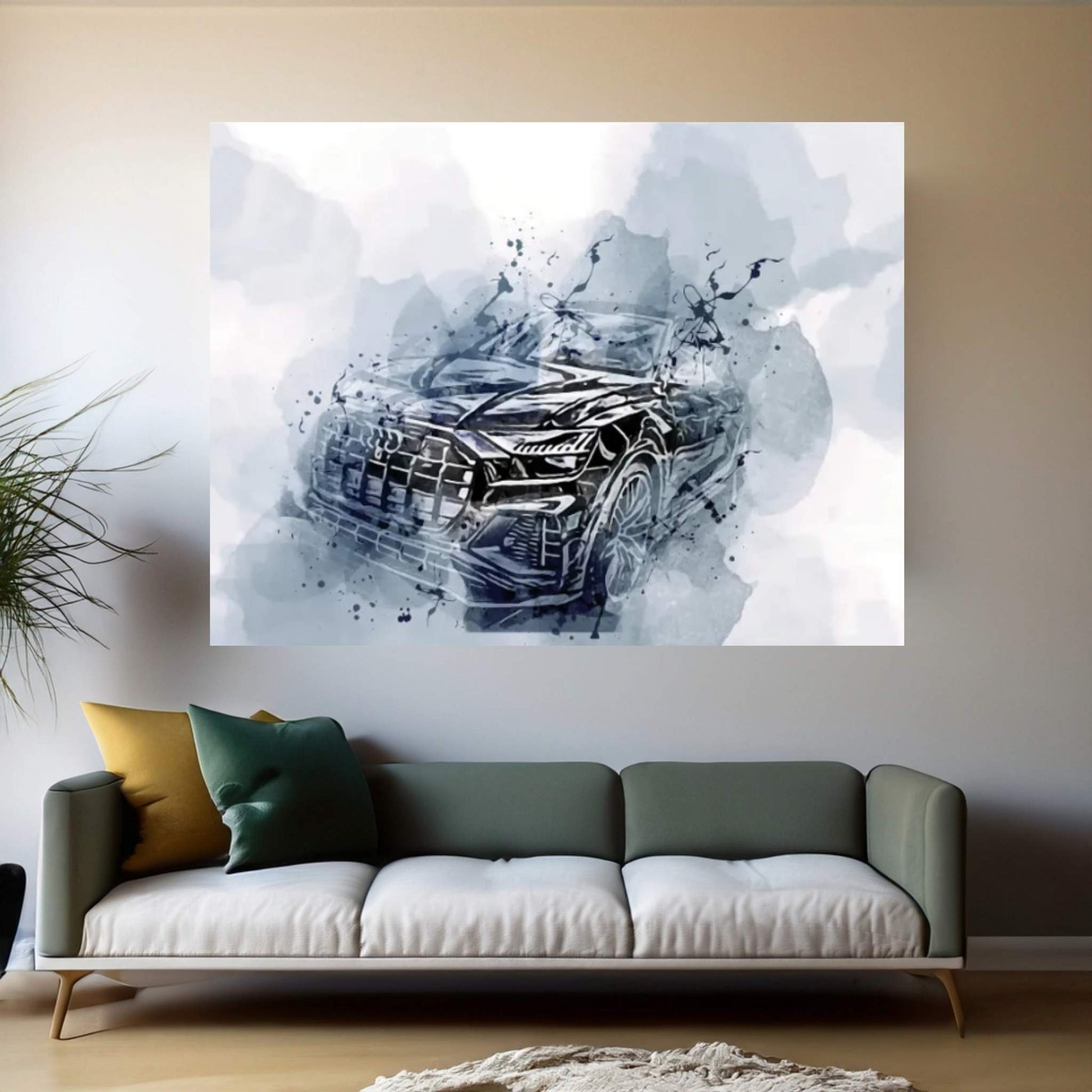 2022 Audi Sq8 Abt Exterior Canvas Wall Art - Y Canvas