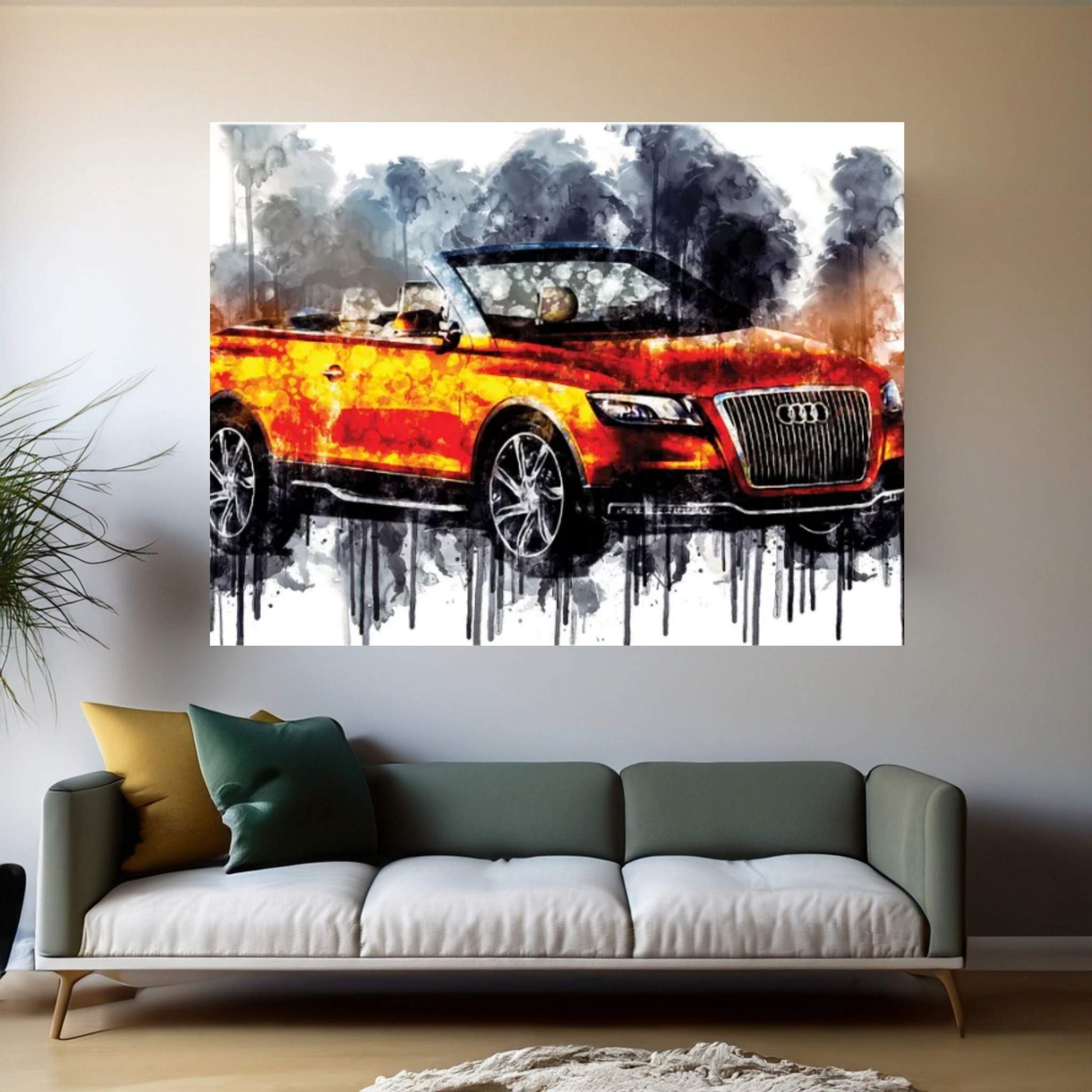 Car Audi Cross Cabriolet Quattro Canvas Wall Art - Y Canvas