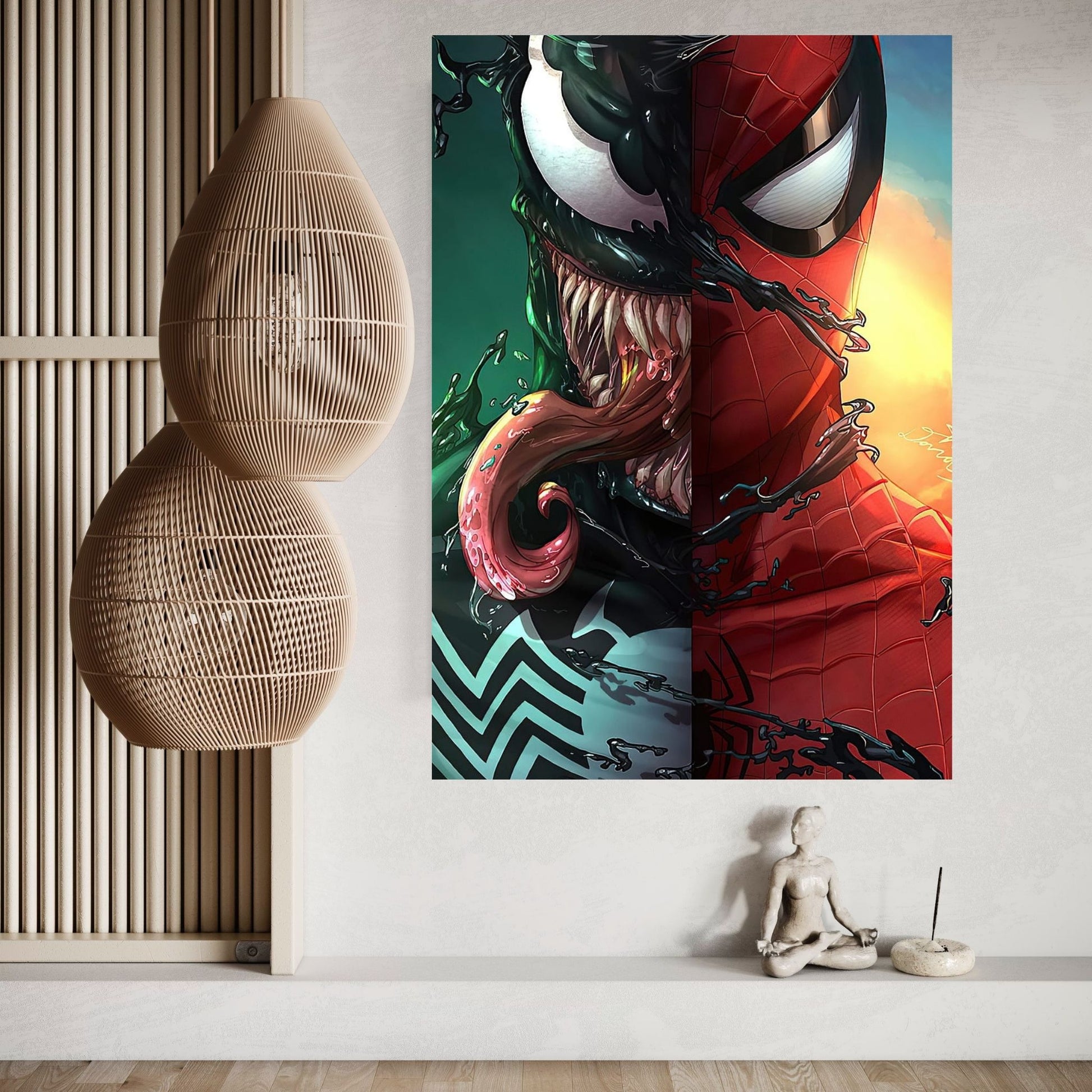 Venom Spiderman Canvas Wall Art - Y Canvas