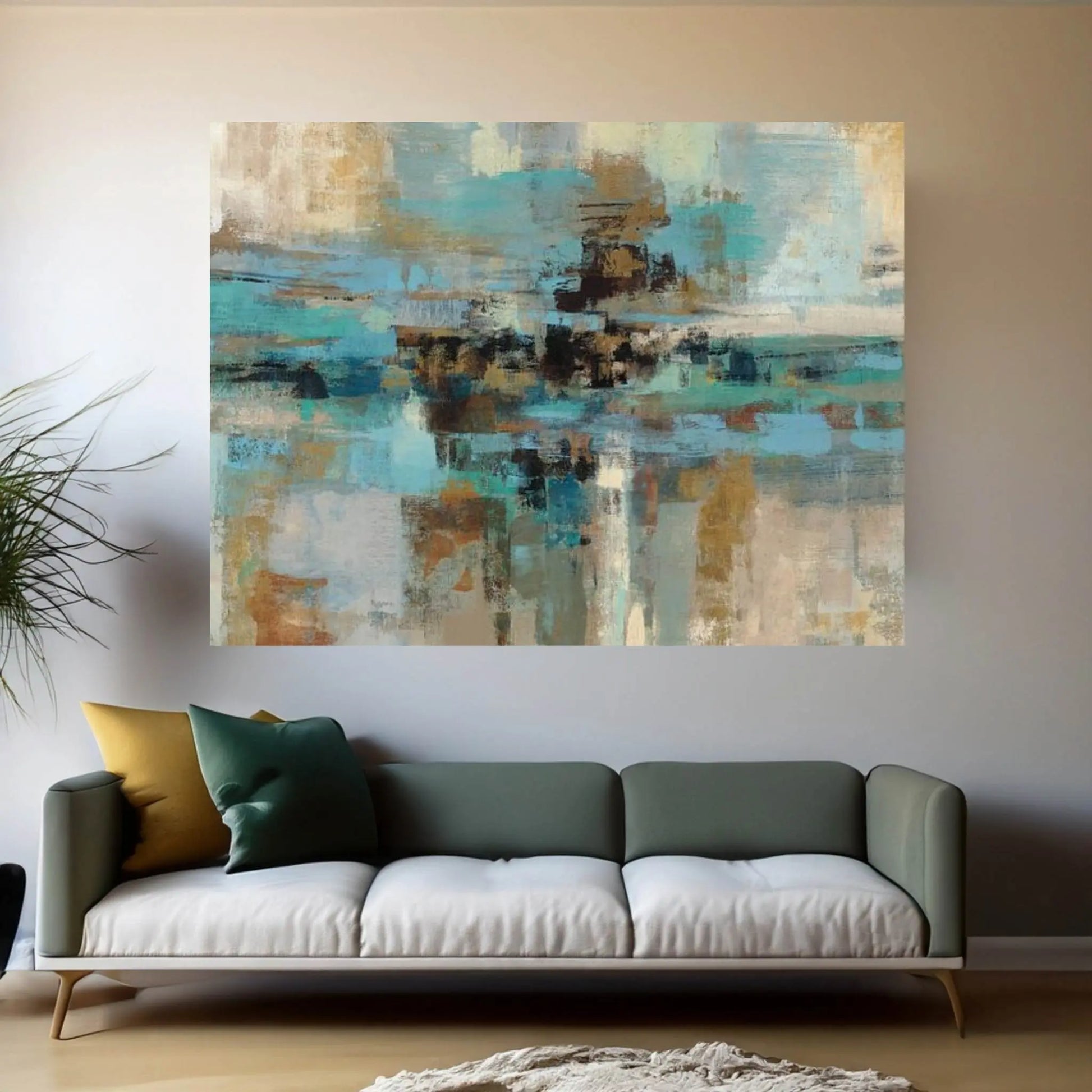 Morning Fjord Canvas Wall Art - Y Canvas