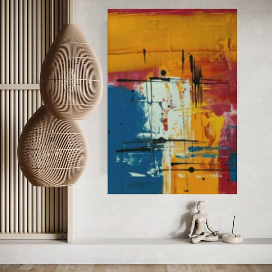 Abstract Painting Canvas Original Abstract Art Large Abstract Wall Art - Y Canvas