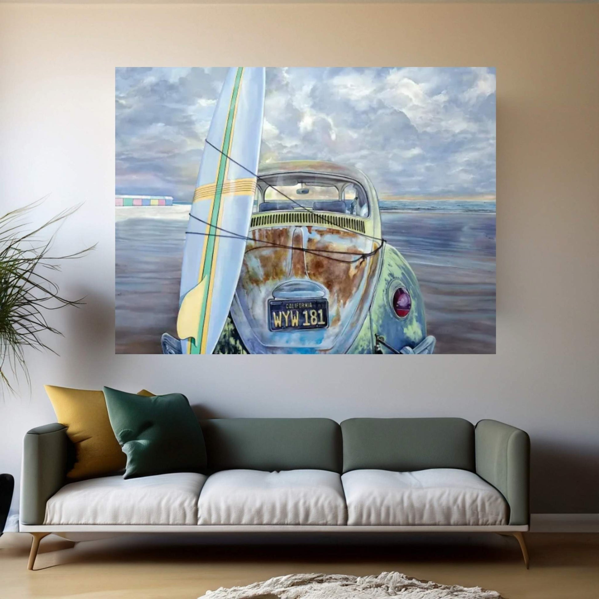 Surf Canvas Wall Art - Y Canvas