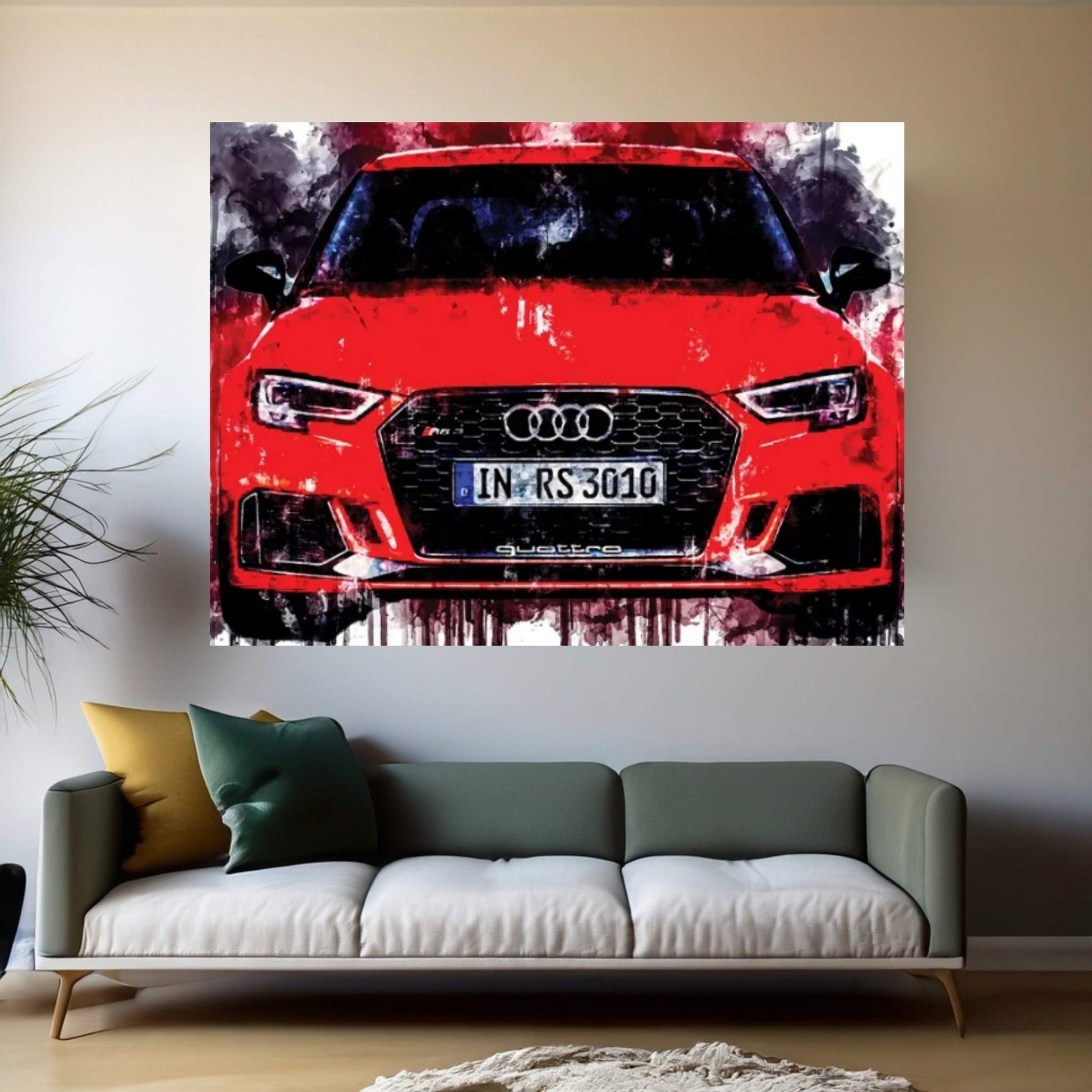 2017 Audi RS3 Canvas Wall Art - Y Canvas