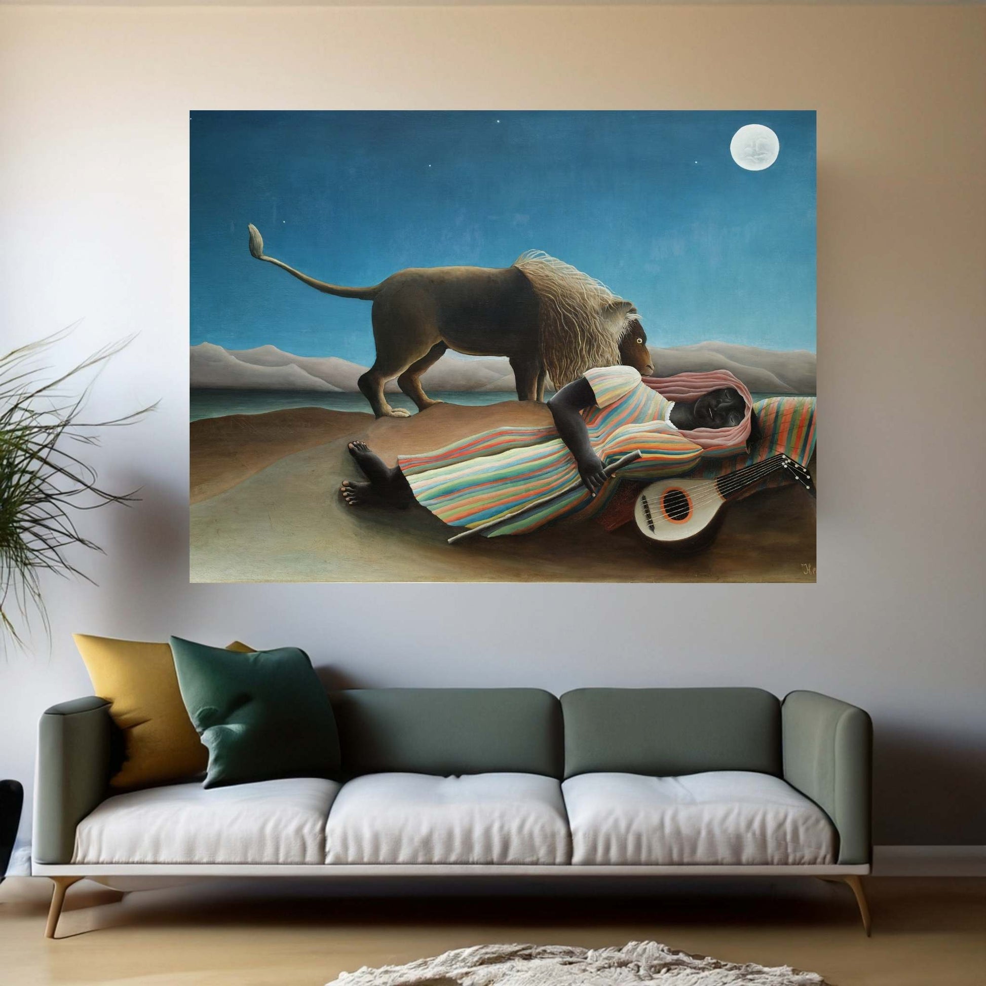 The Sleeping Gypsy Canvas Wall Art - Y Canvas