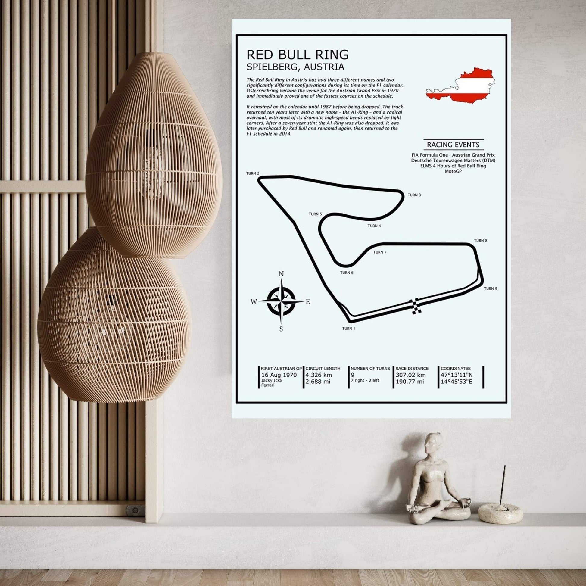 Red Bull Ring Austria Canvas Wall Art - Y Canvas