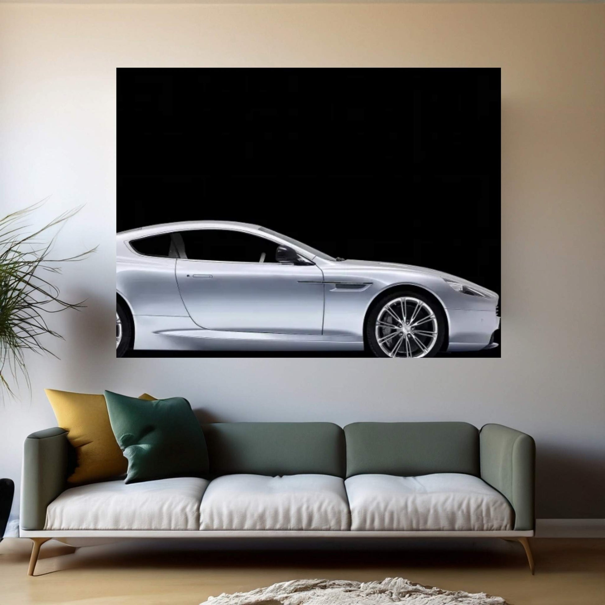 Aston-Martin DB9 Canvas Wall Art - Y Canvas