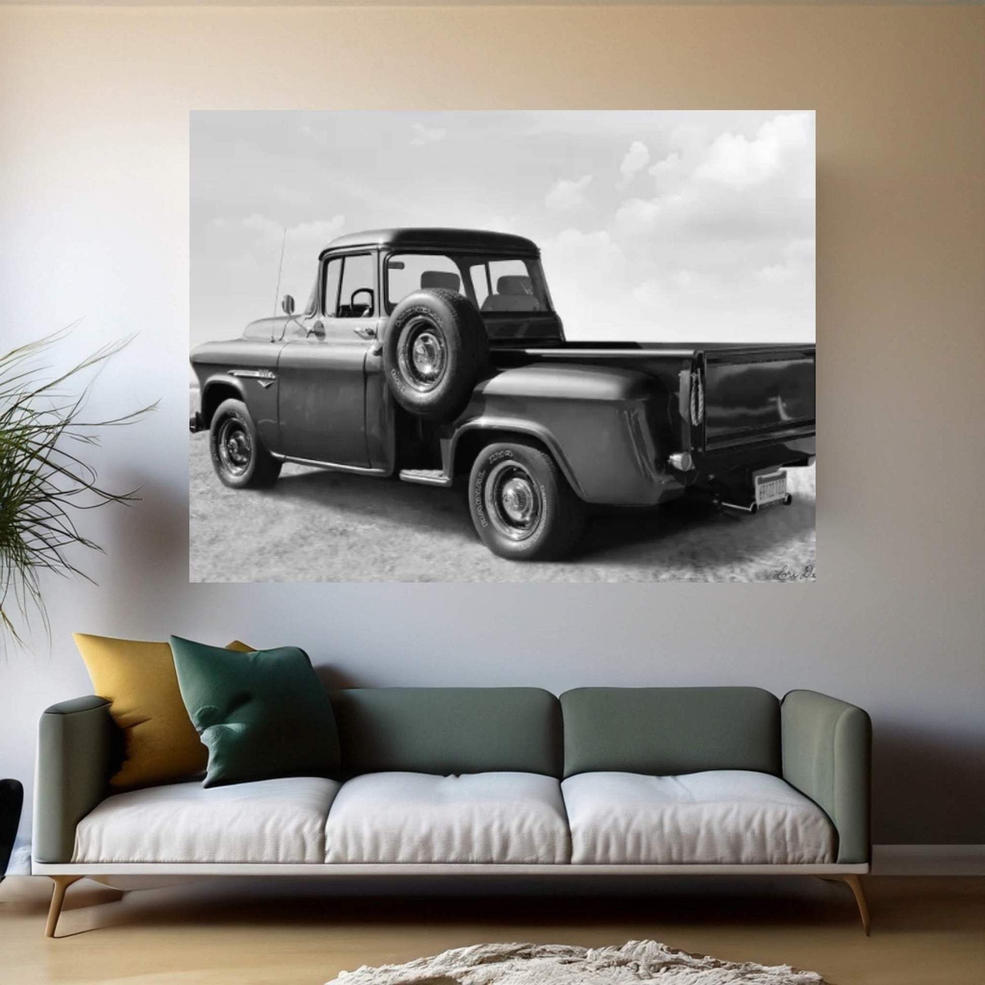 Chevy Truck Canvas Wall Art - Y Canvas