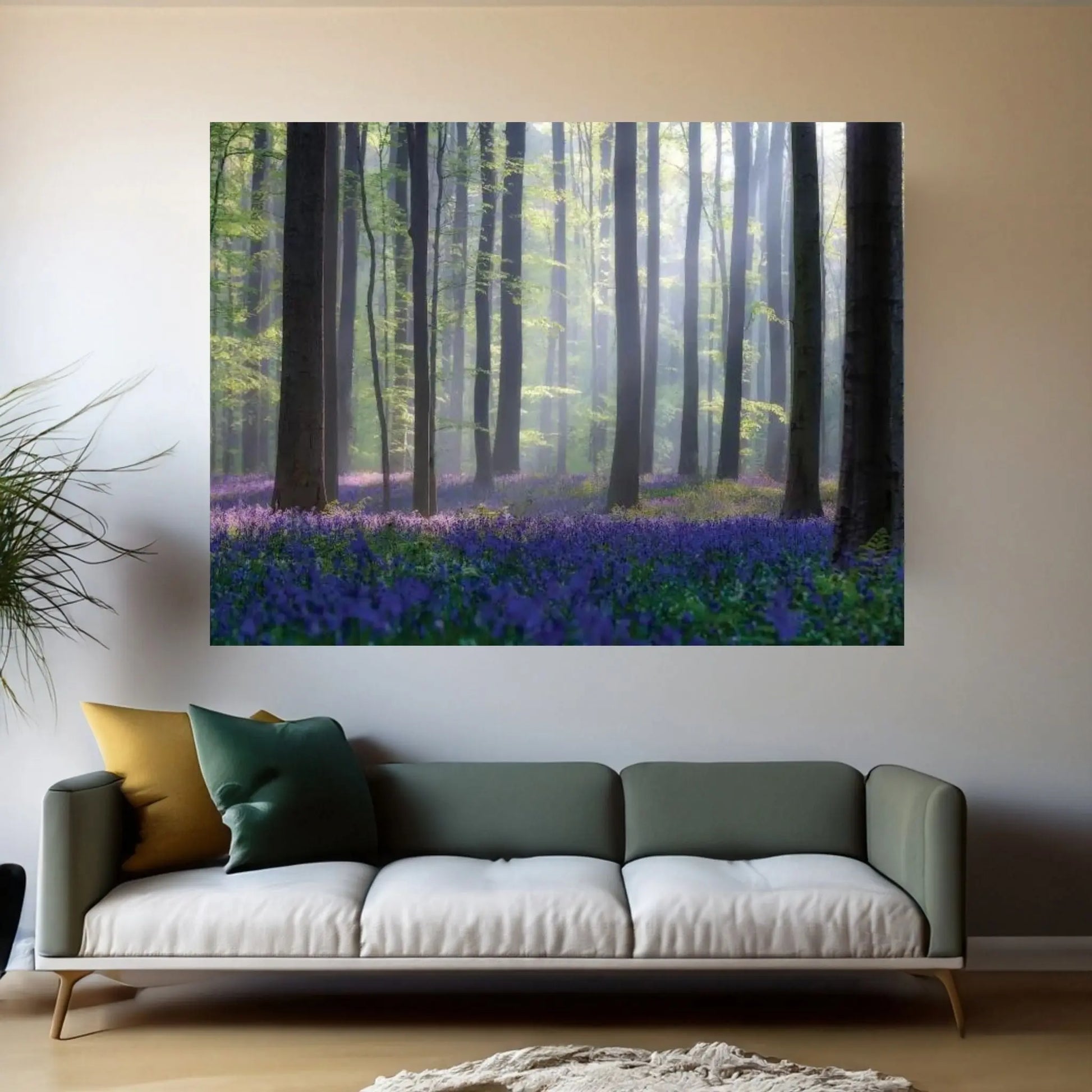 Bluebells Canvas Wall Art - Y Canvas