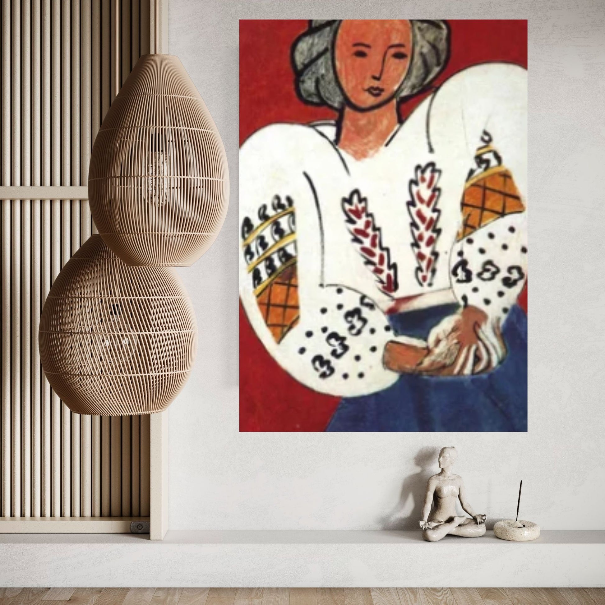 Henri Matisse La Blouse Roumaine 1940 Canvas Wall Art Poster, Henri Matisse Woman Print Canvas Art - Y Canvas