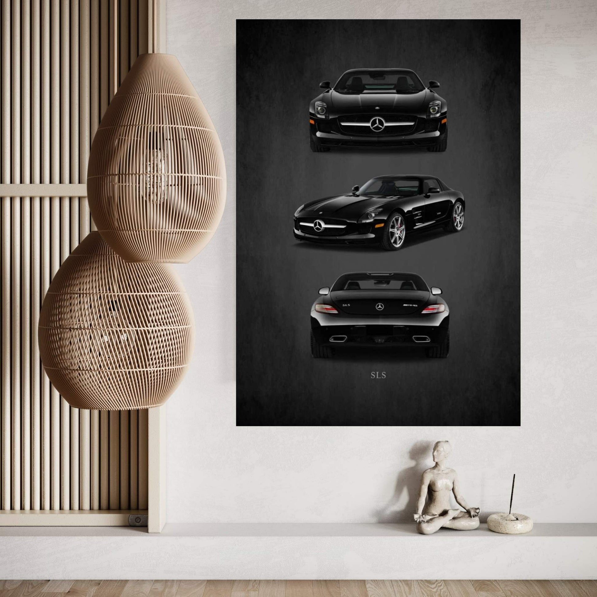 Merc Benz SLS AMG Canvas Wall Art - Y Canvas