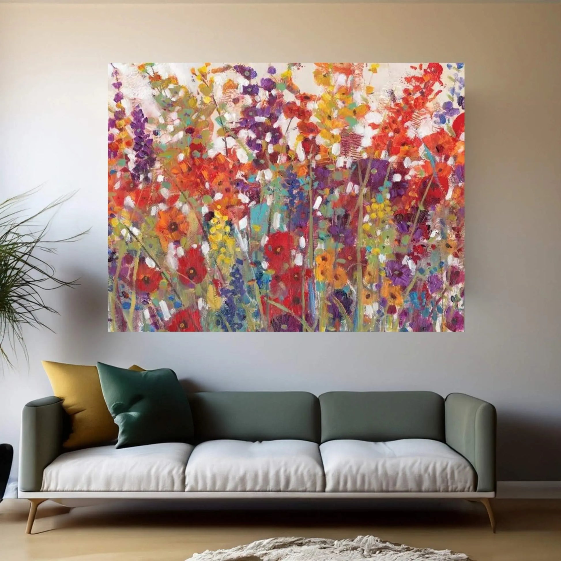 Variety Of Flowers II Canvas Wall Art - Y Canvas