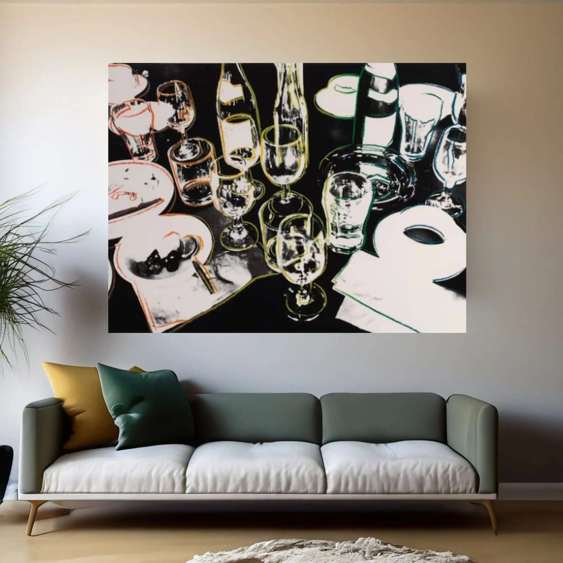 Andy Warhol After the Party poster, Andy Warhol After the Party Print, Andy Warhol Astronaut Wall Art - Y Canvas