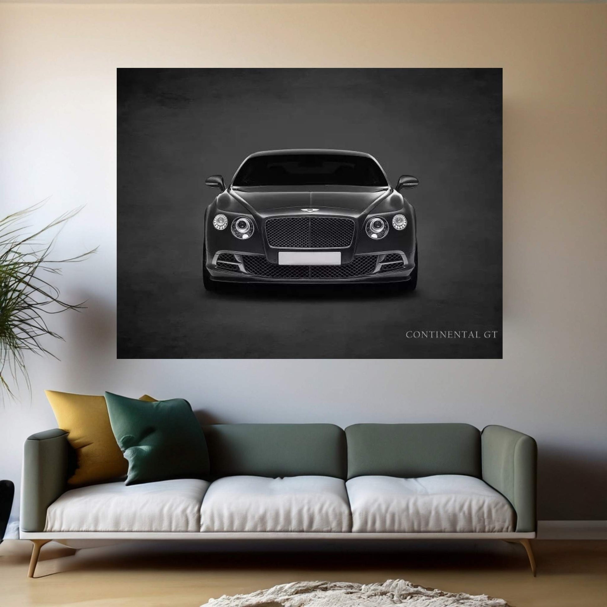 Bentley Continental GT Canvas Wall Art - Y Canvas