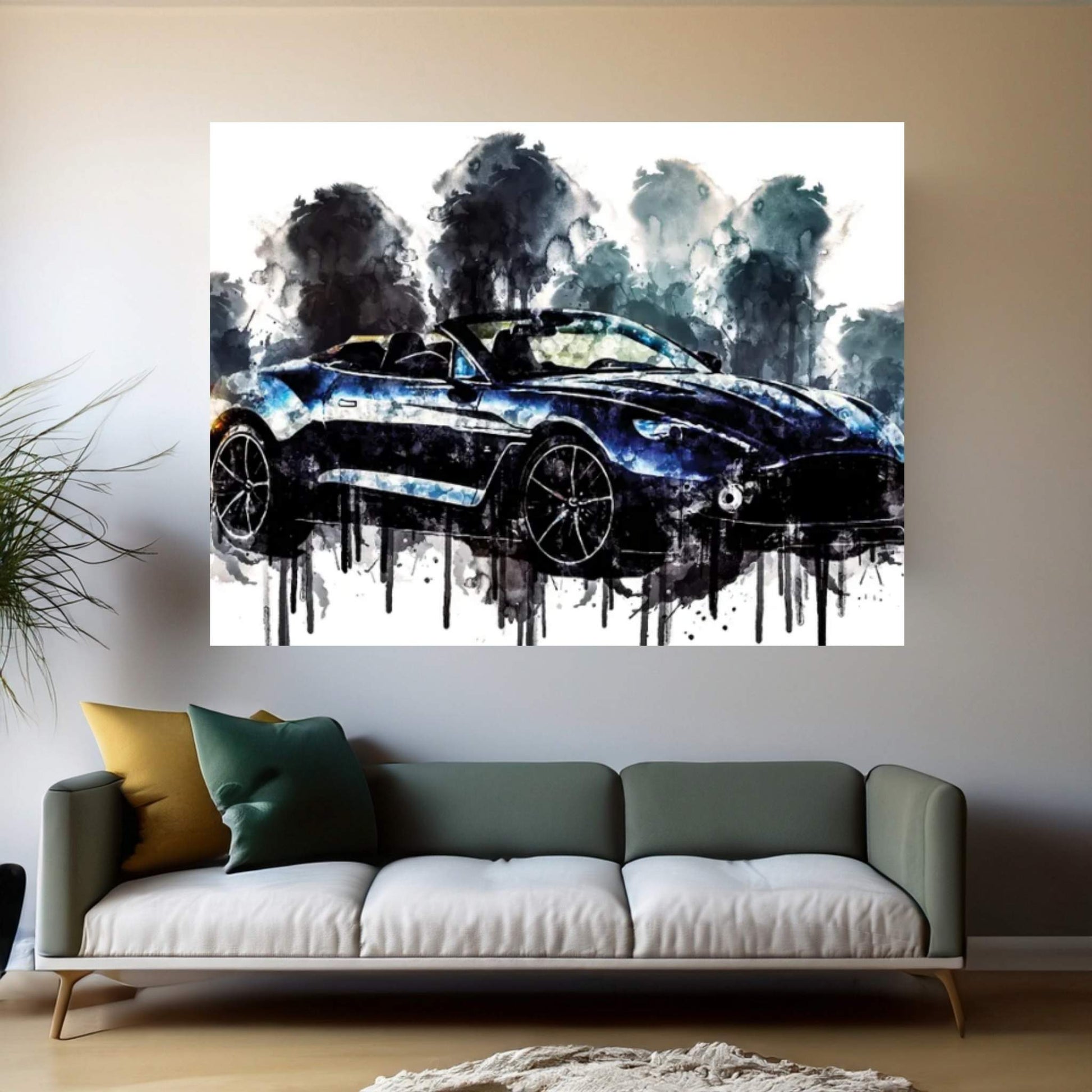 Car 2017 Aston Martin Vanquish Zagato Volante Canvas Wall Art - Y Canvas