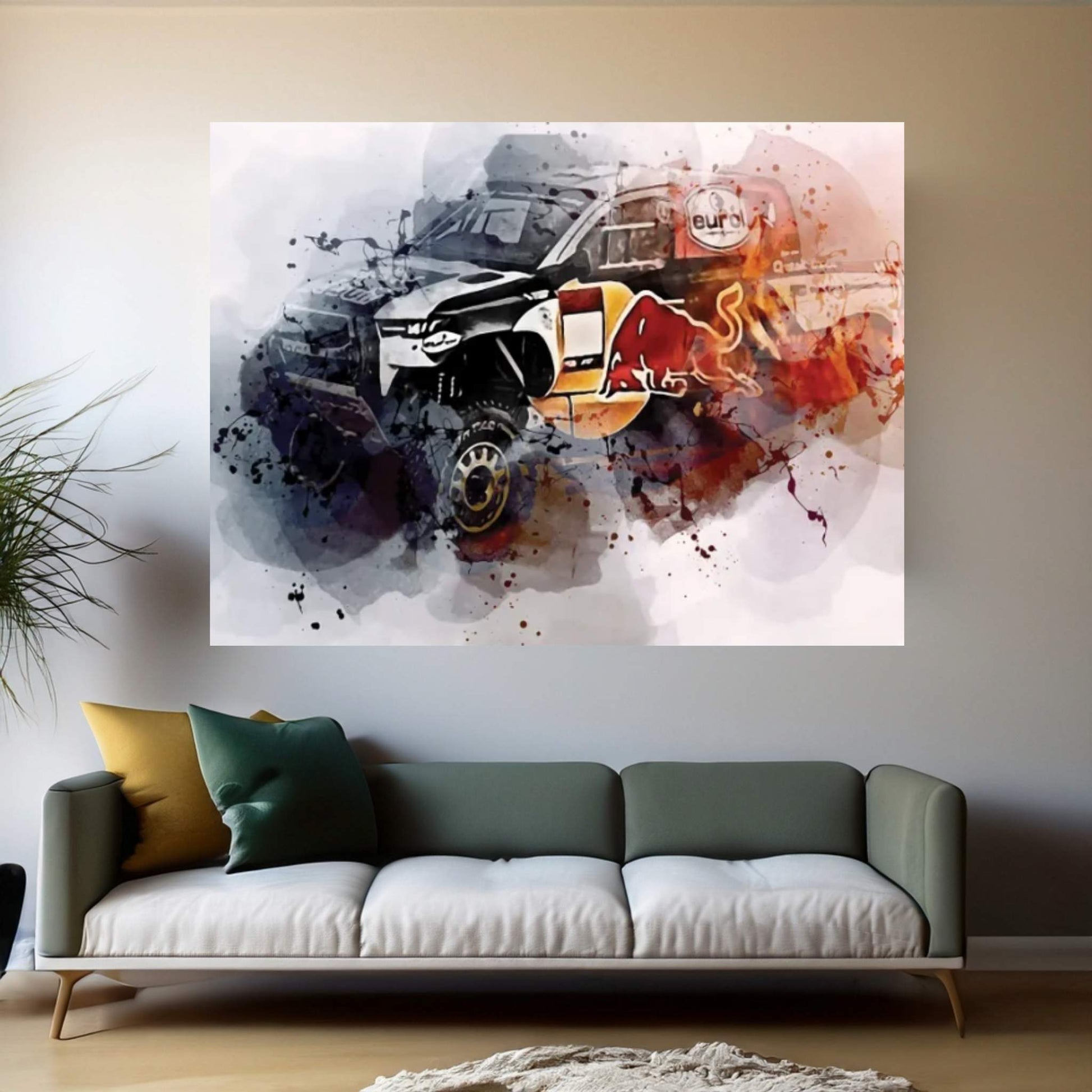 2022 Toyota Gr Dkr Hilux T1 Rally Car Racing Dakar Sand Dunes Canvas Wall Art - Y Canvas