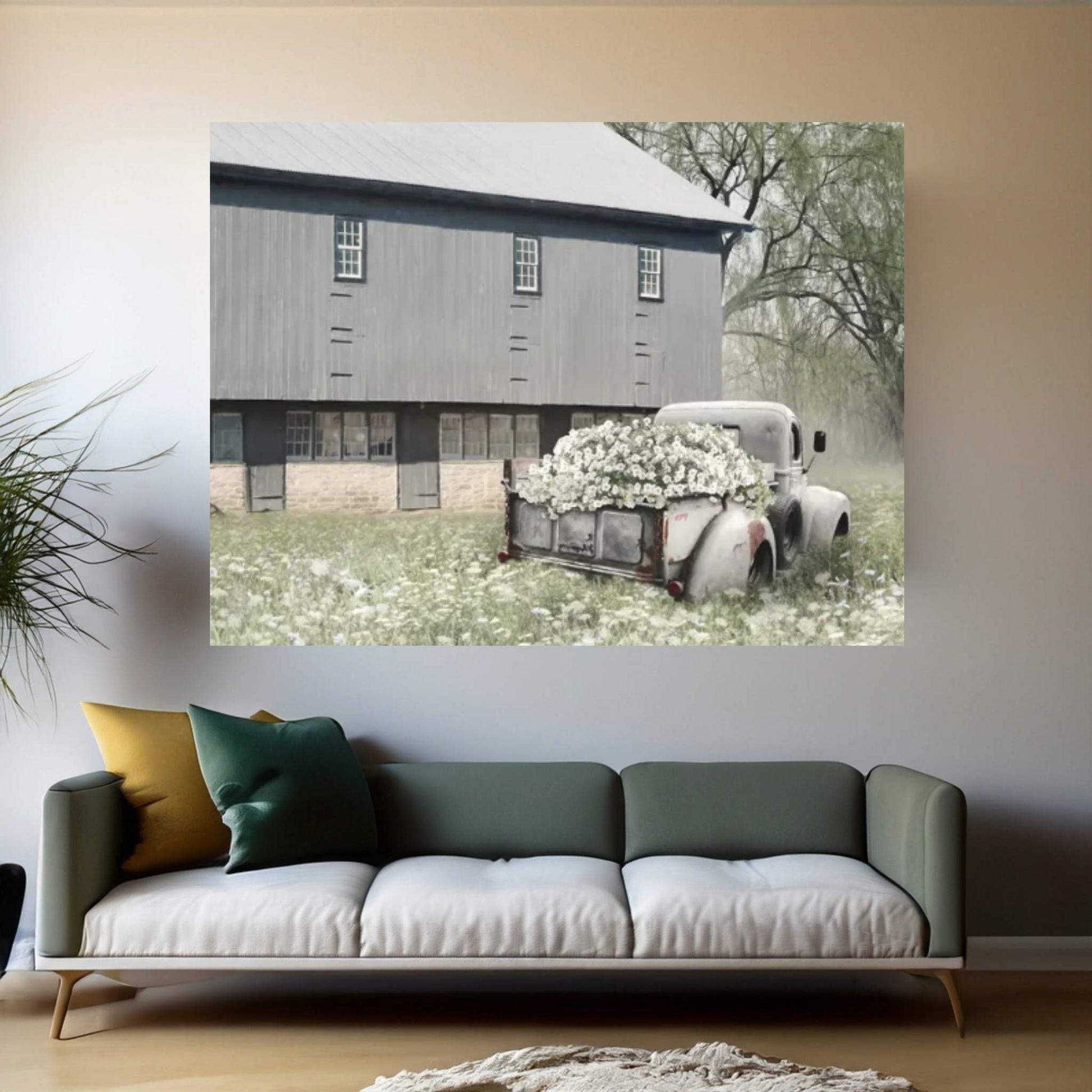 Barn Daze Canvas Wall Art - Y Canvas