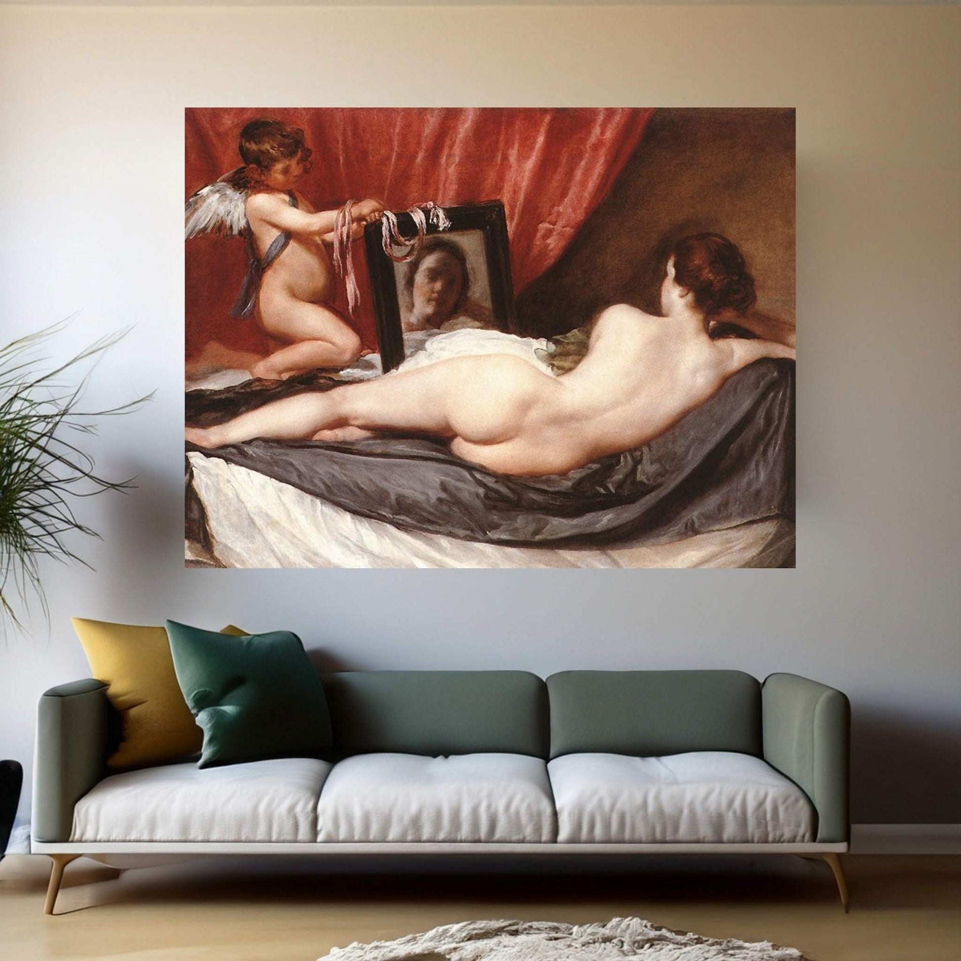 The Rokeby Venus Canvas Wall Art - Y Canvas