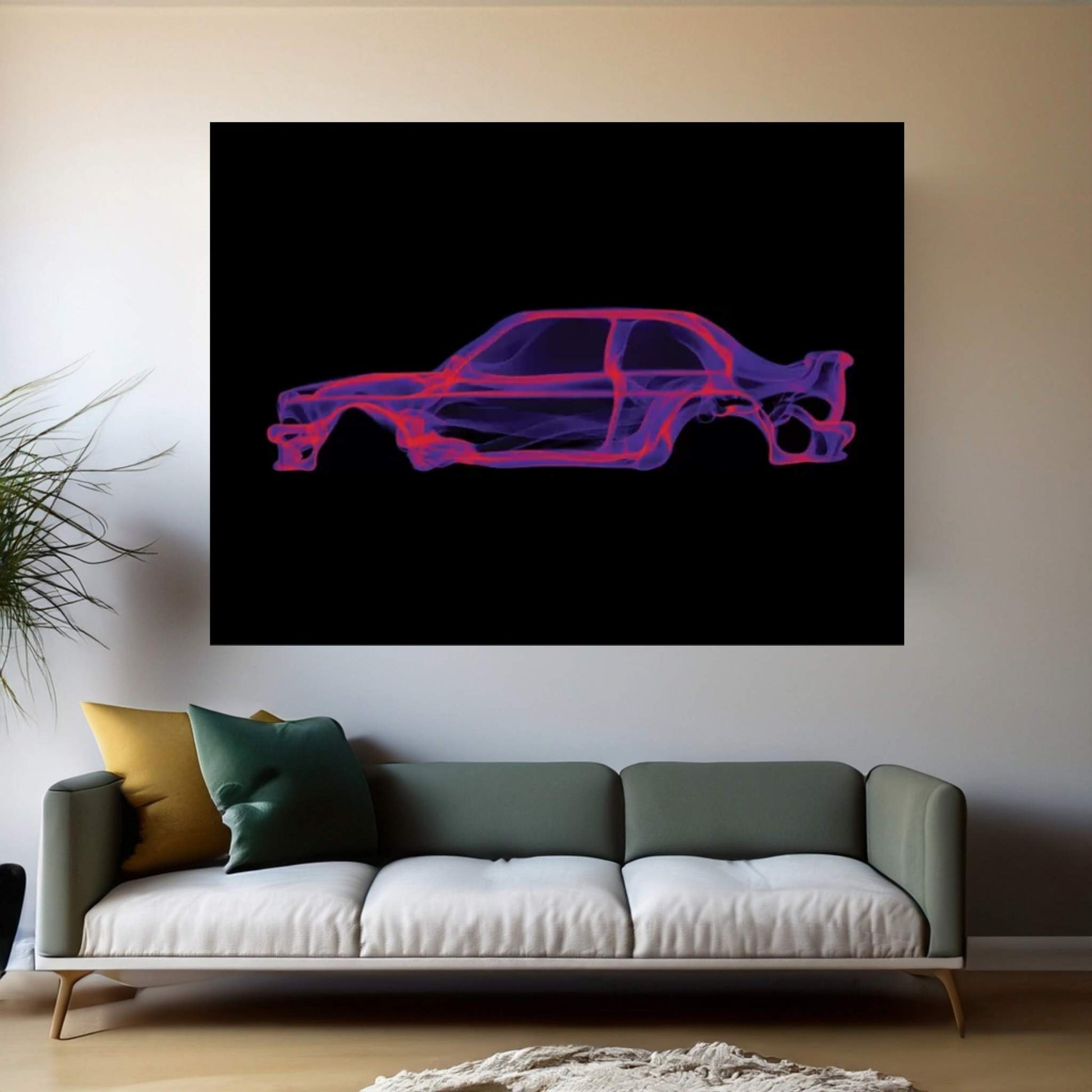 BMW E30 M3 Canvas Wall Art - Y Canvas