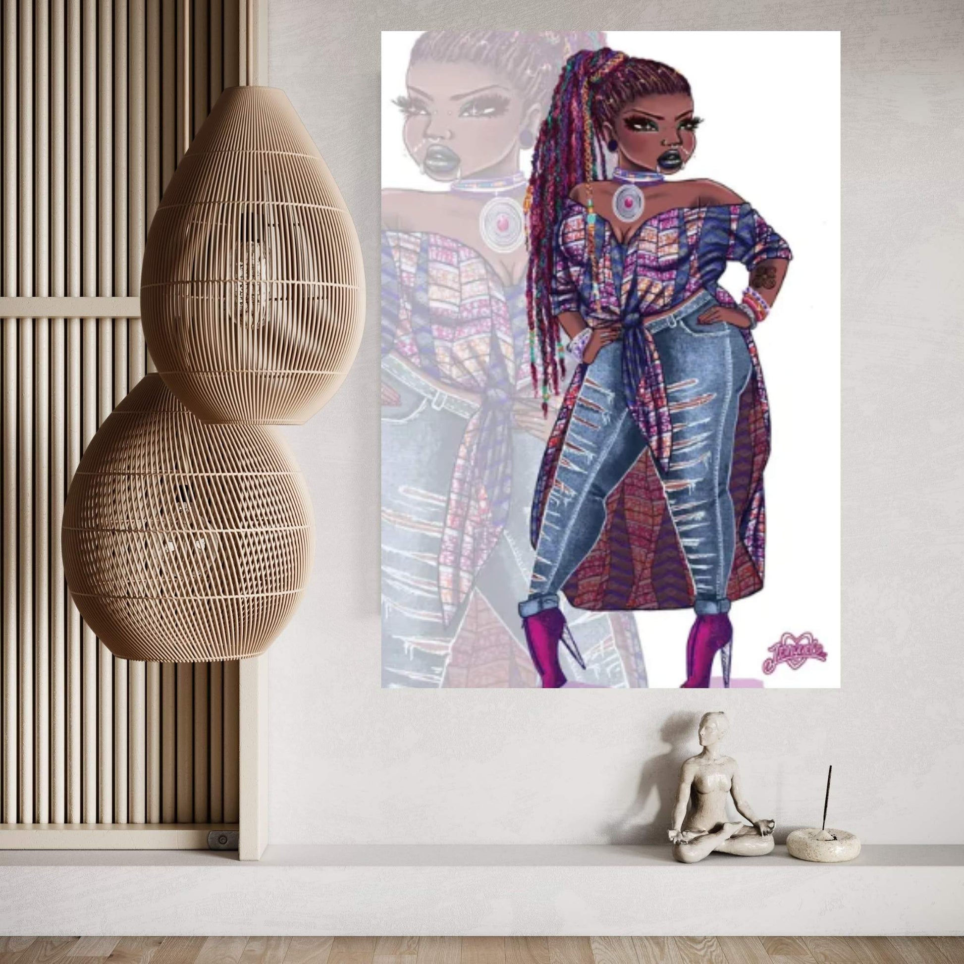 Wakanda Fashion II Canvas Wall Art - Y Canvas