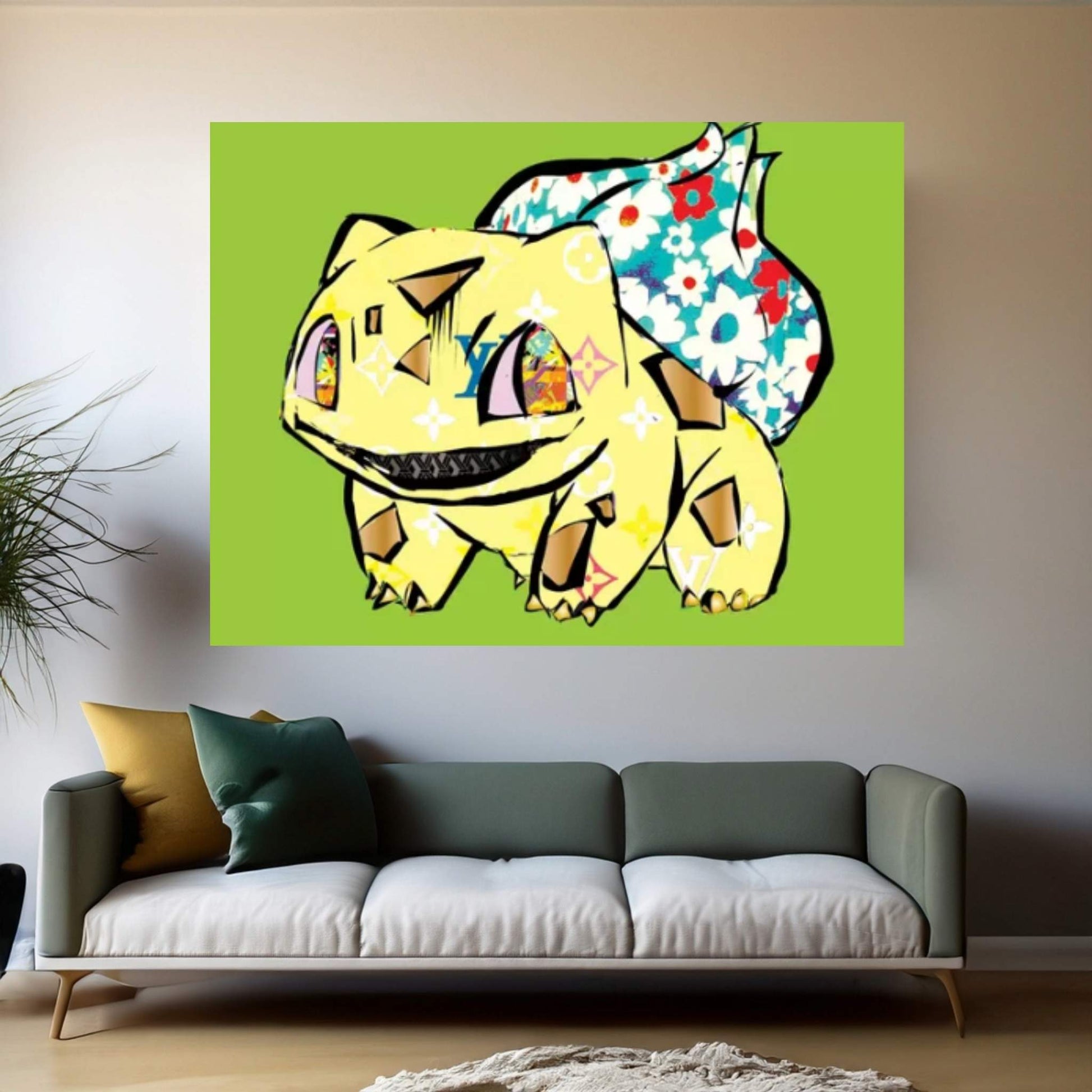 Pokémon - Bulbasaur Canvas Wall Art - Y Canvas