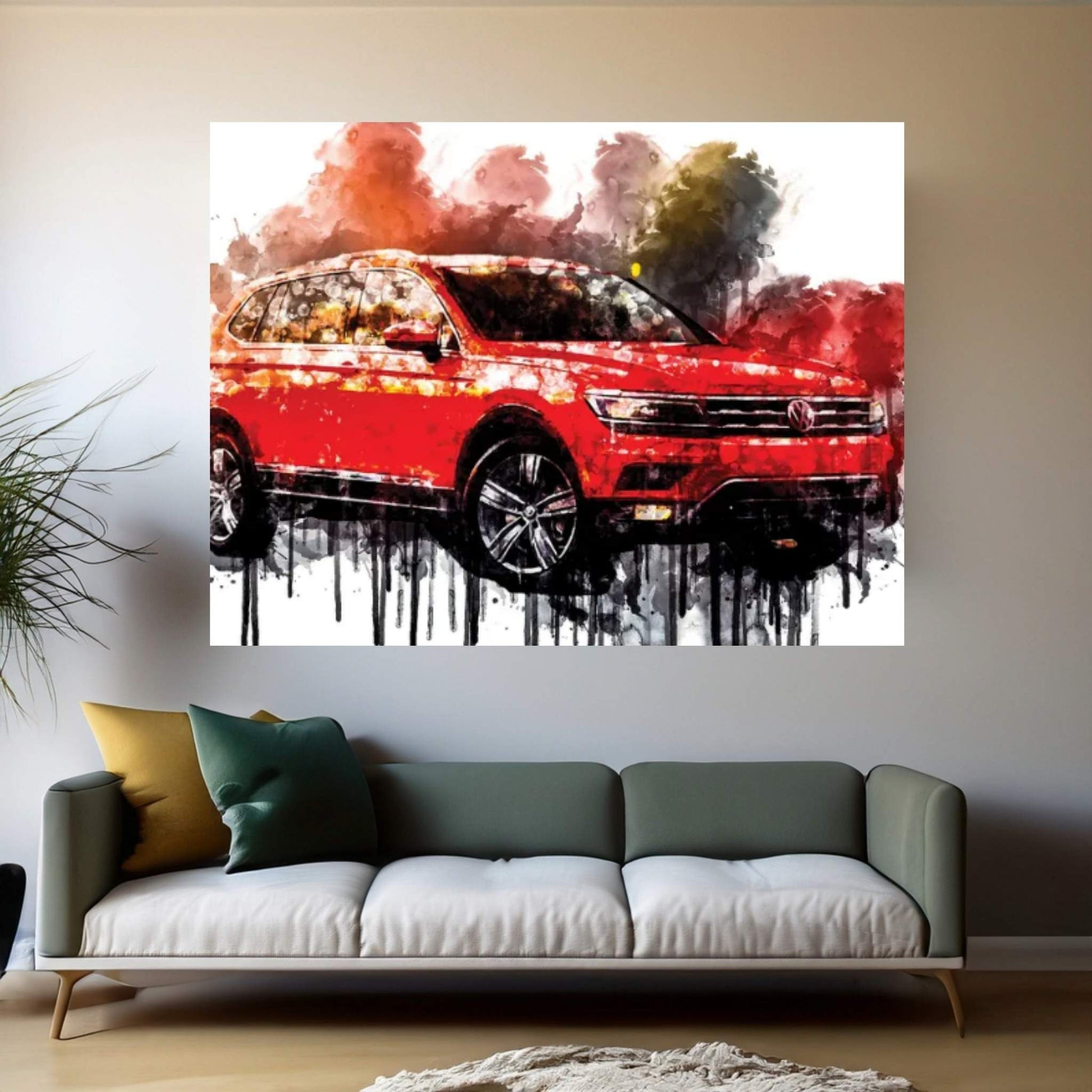 2017 Volkswagen Tiguan Canvas Wall Art - Y Canvas