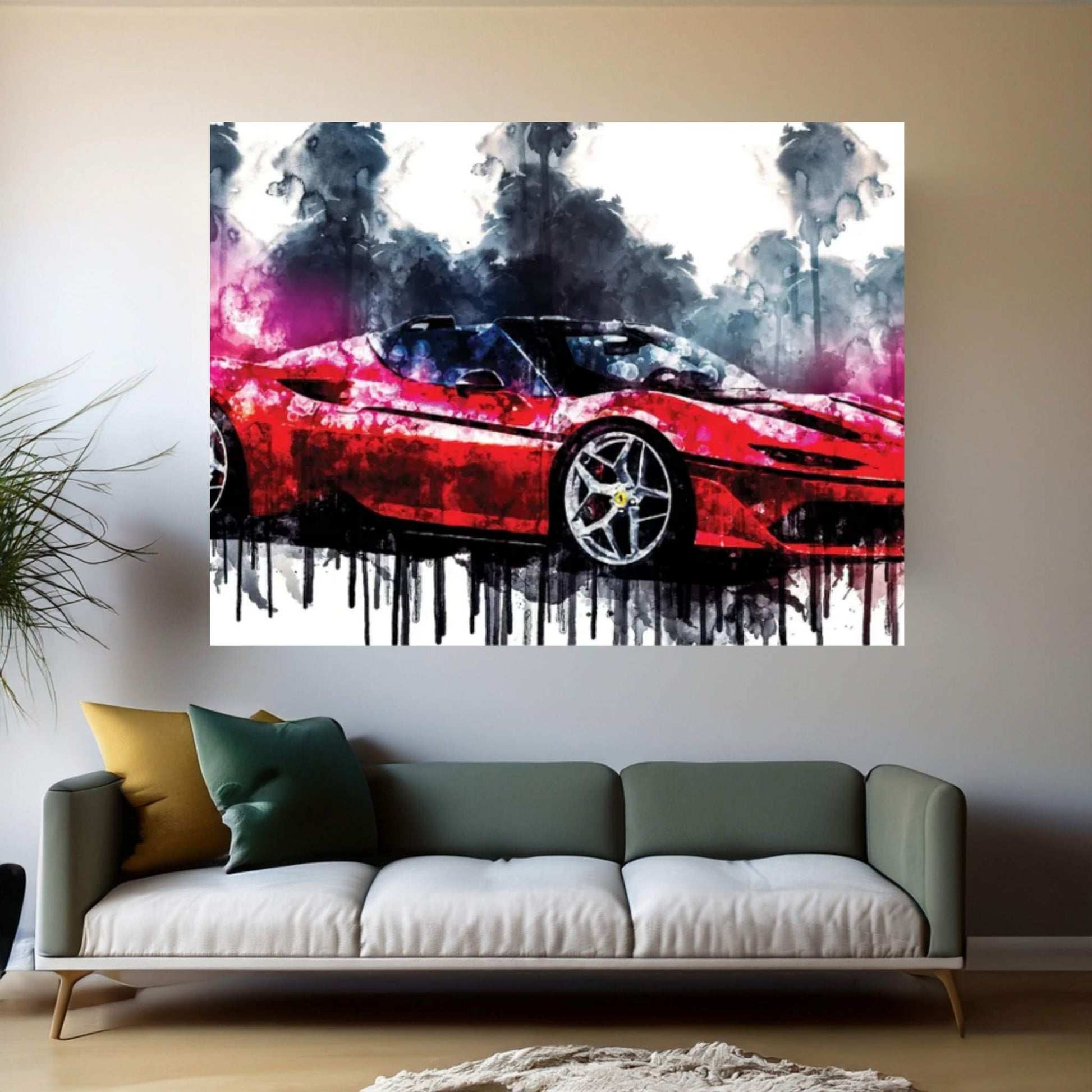 2017 Ferrari J50 Canvas Wall Art - Y Canvas