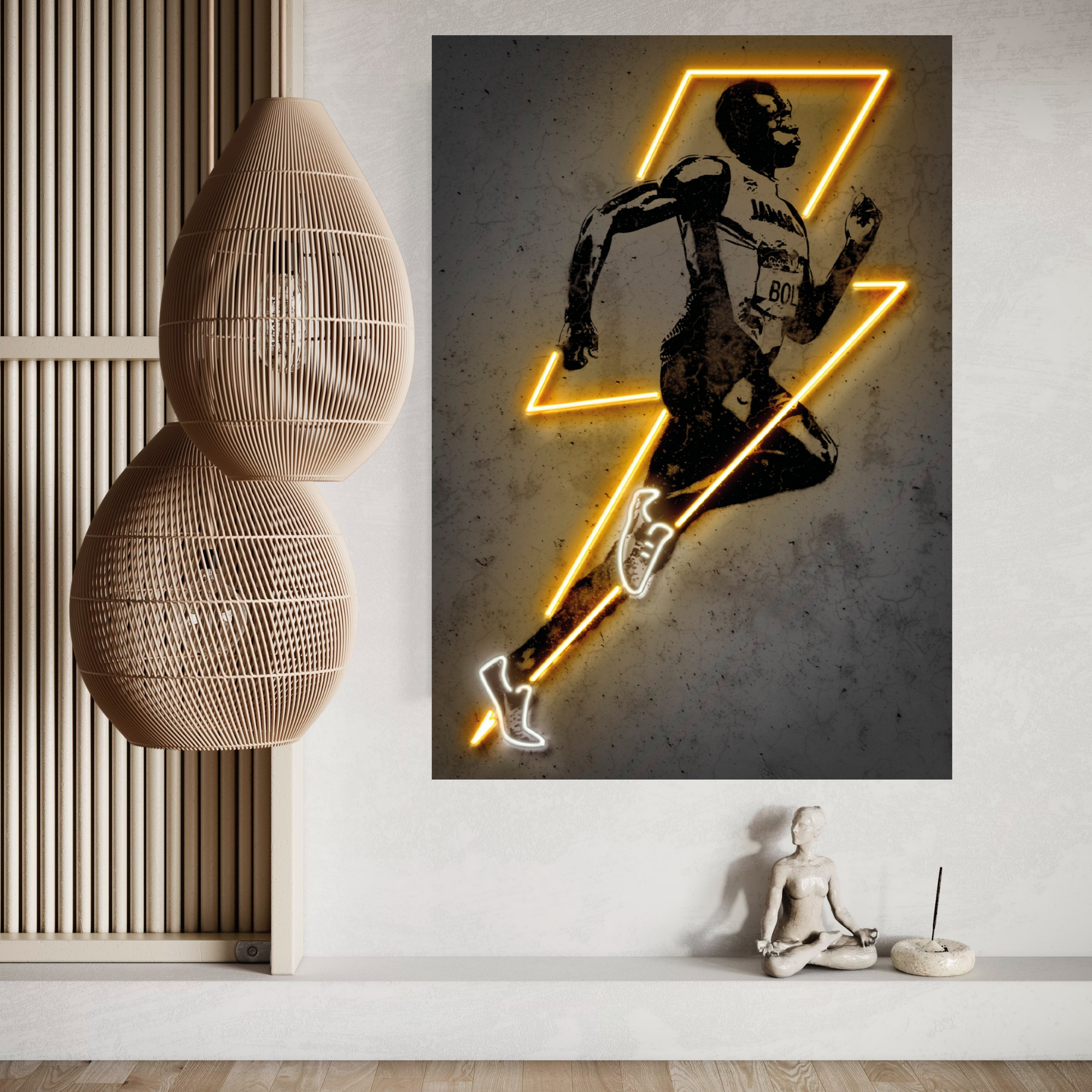 Usain Bolt Canvas Wall Art - Y Canvas