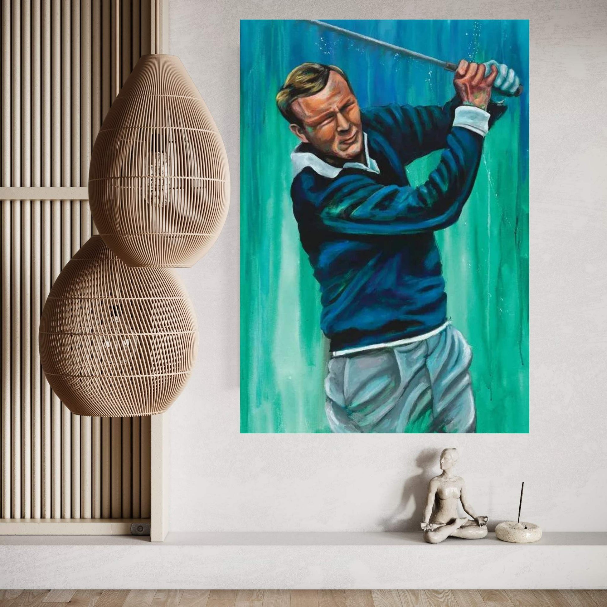 The King (Arnold Palmer) Canvas Wall Art - Y Canvas