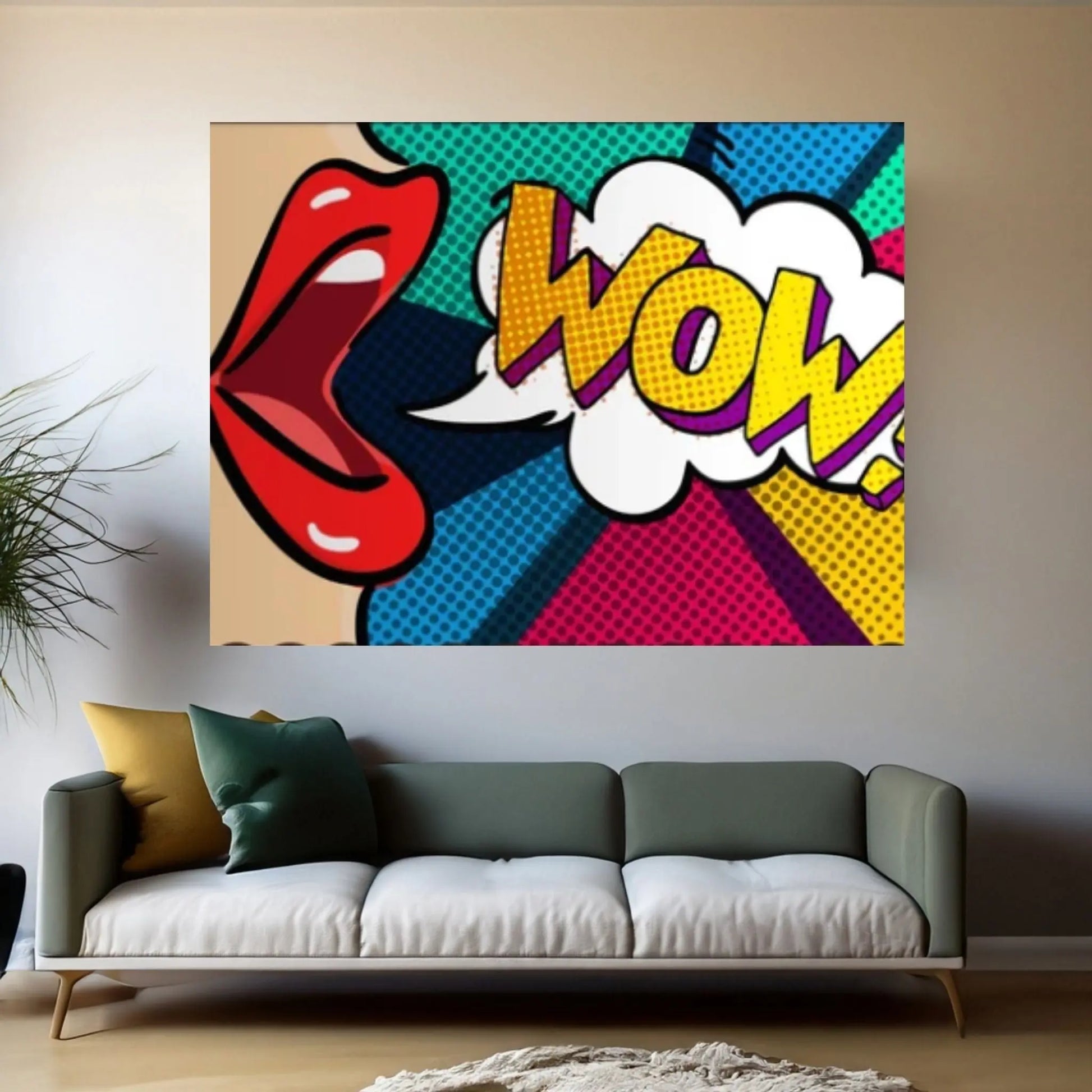 Pop Art Woman Wall Art, Comic Pop Art, Retro Comic - Y Canvas