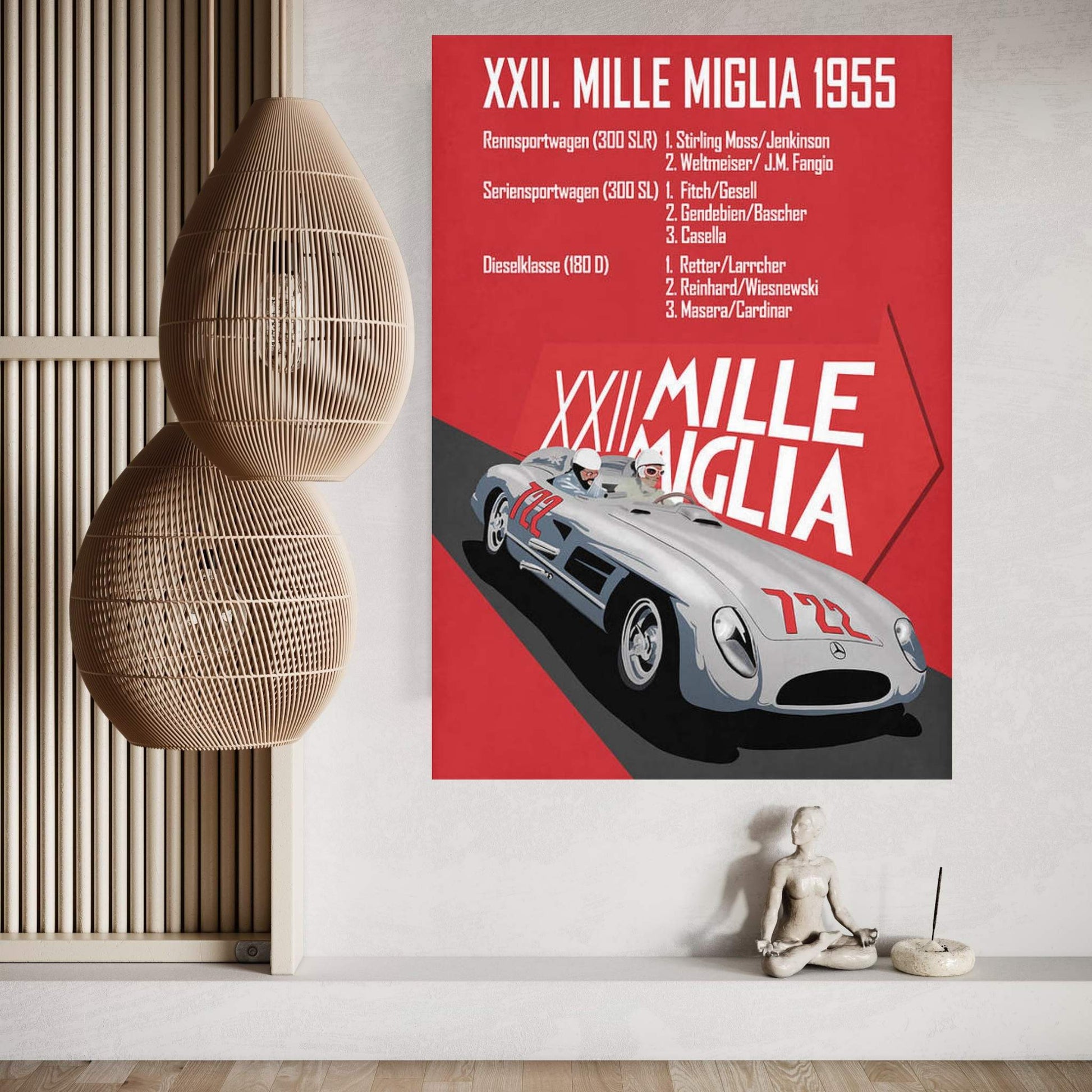 Mille Miglia XXII Canvas Wall Art - Y Canvas