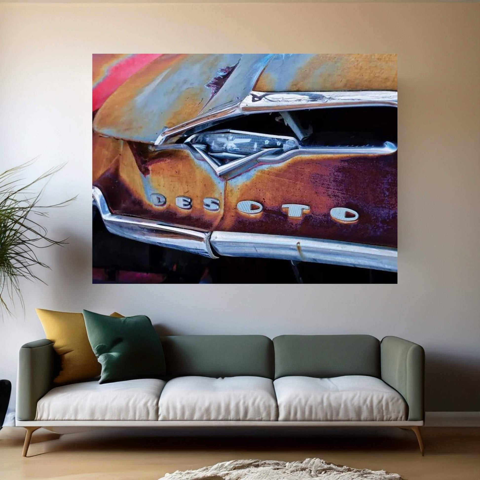 Vintage Desoto Canvas Wall Art - Y Canvas