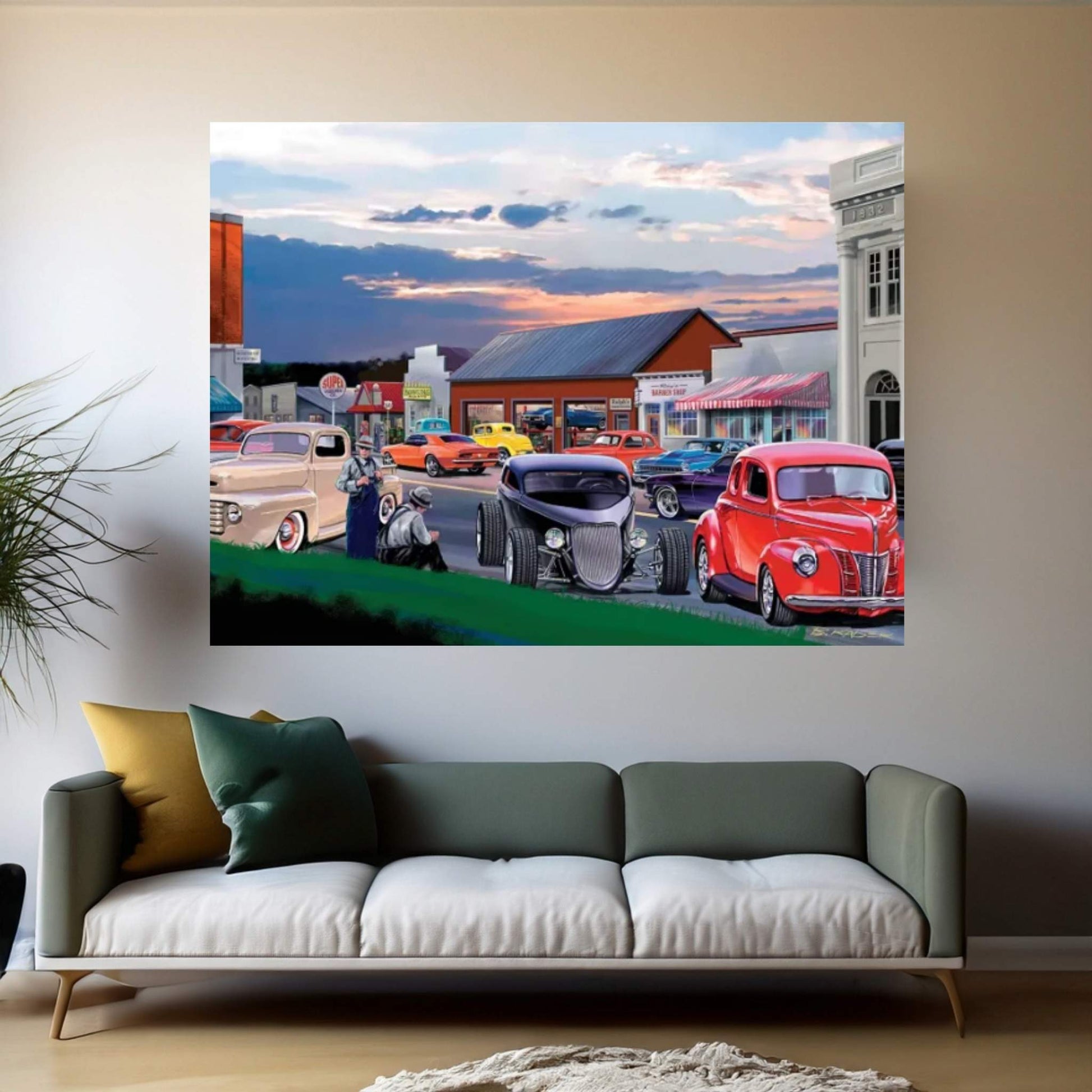 Main Street Canvas Wall Art - Y Canvas