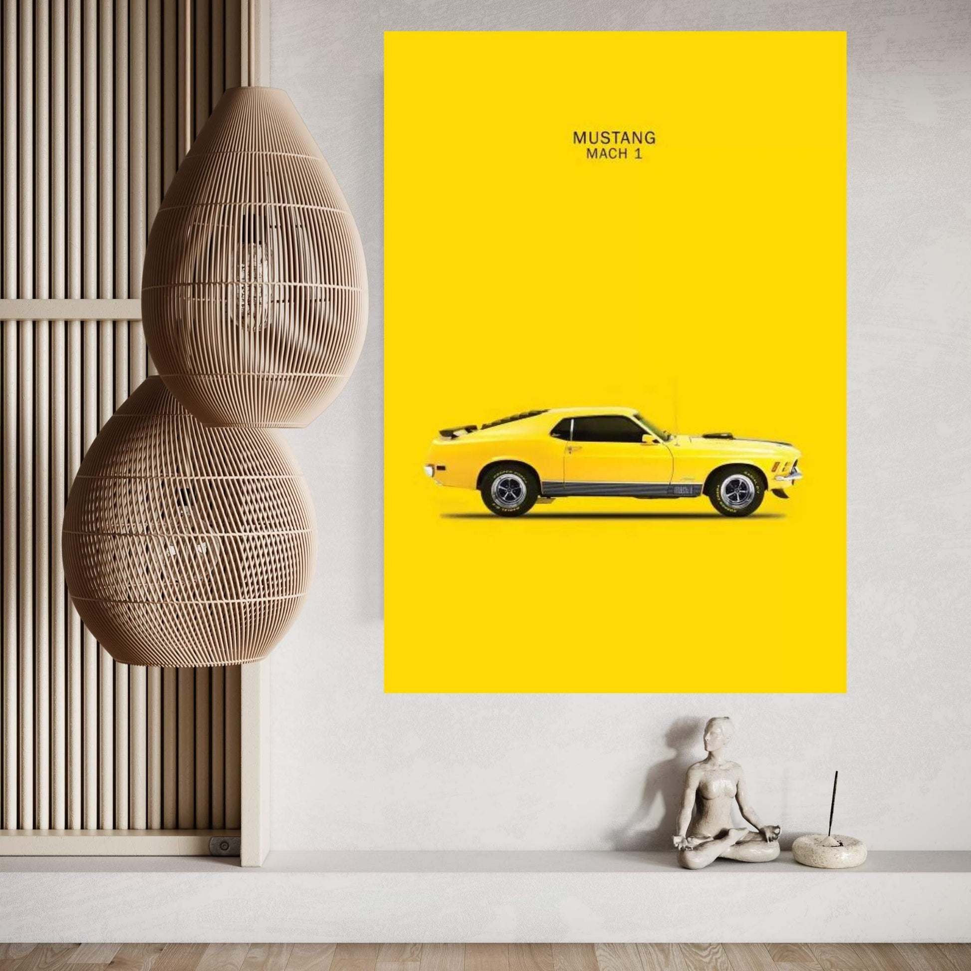 1970 Ford Mustang Mach 1 Canvas Wall Art - Y Canvas