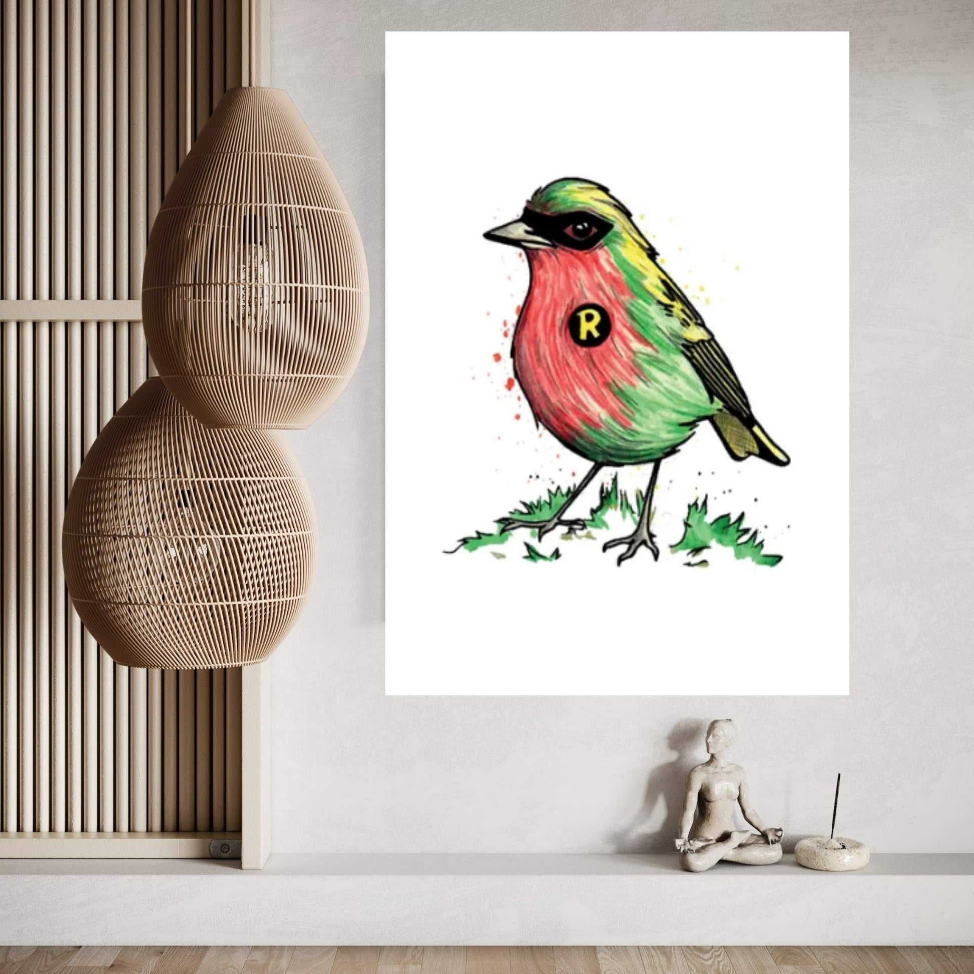 Robin Canvas Wall Art - Y Canvas