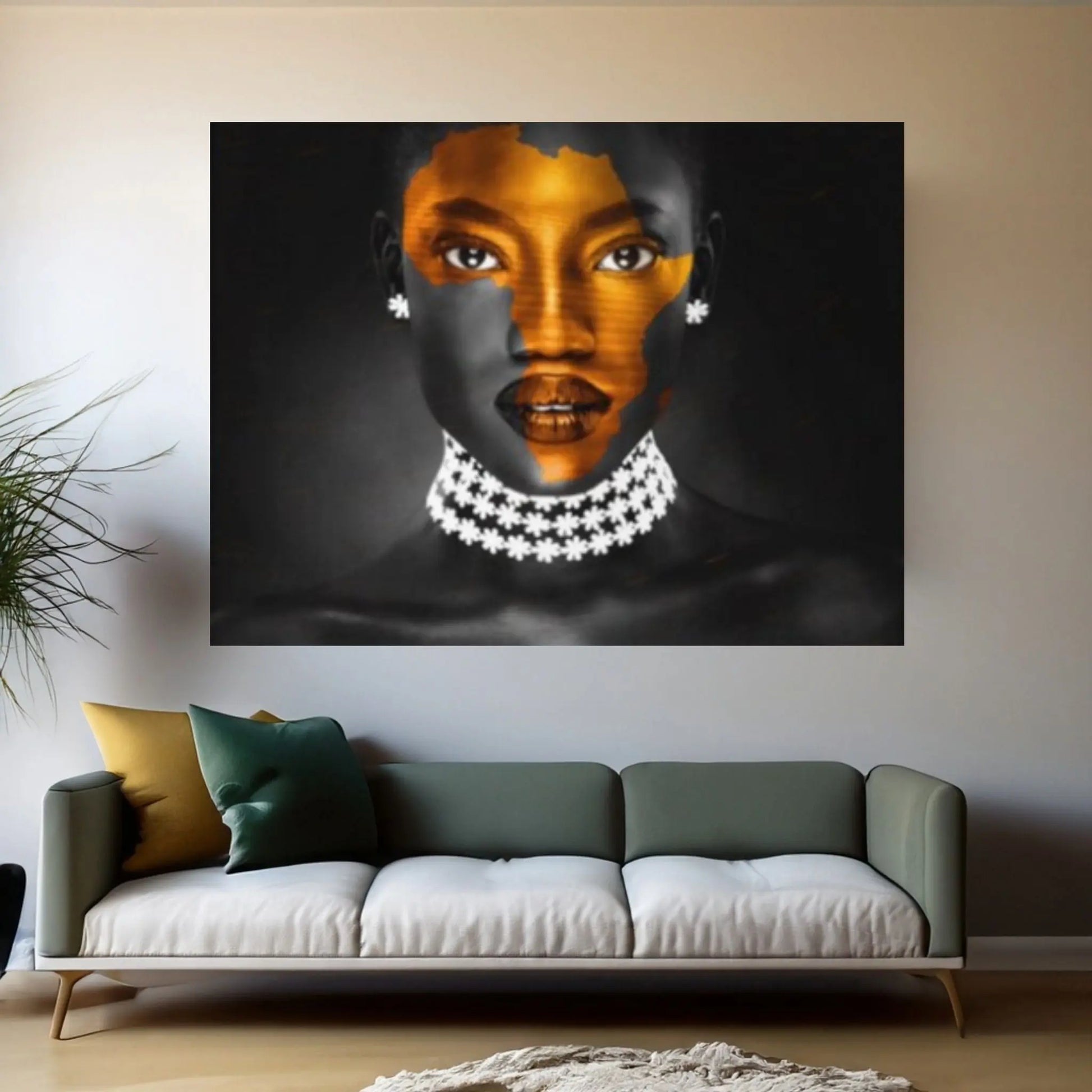 African Woman Art, African Woman Canvas, African Art - Y Canvas