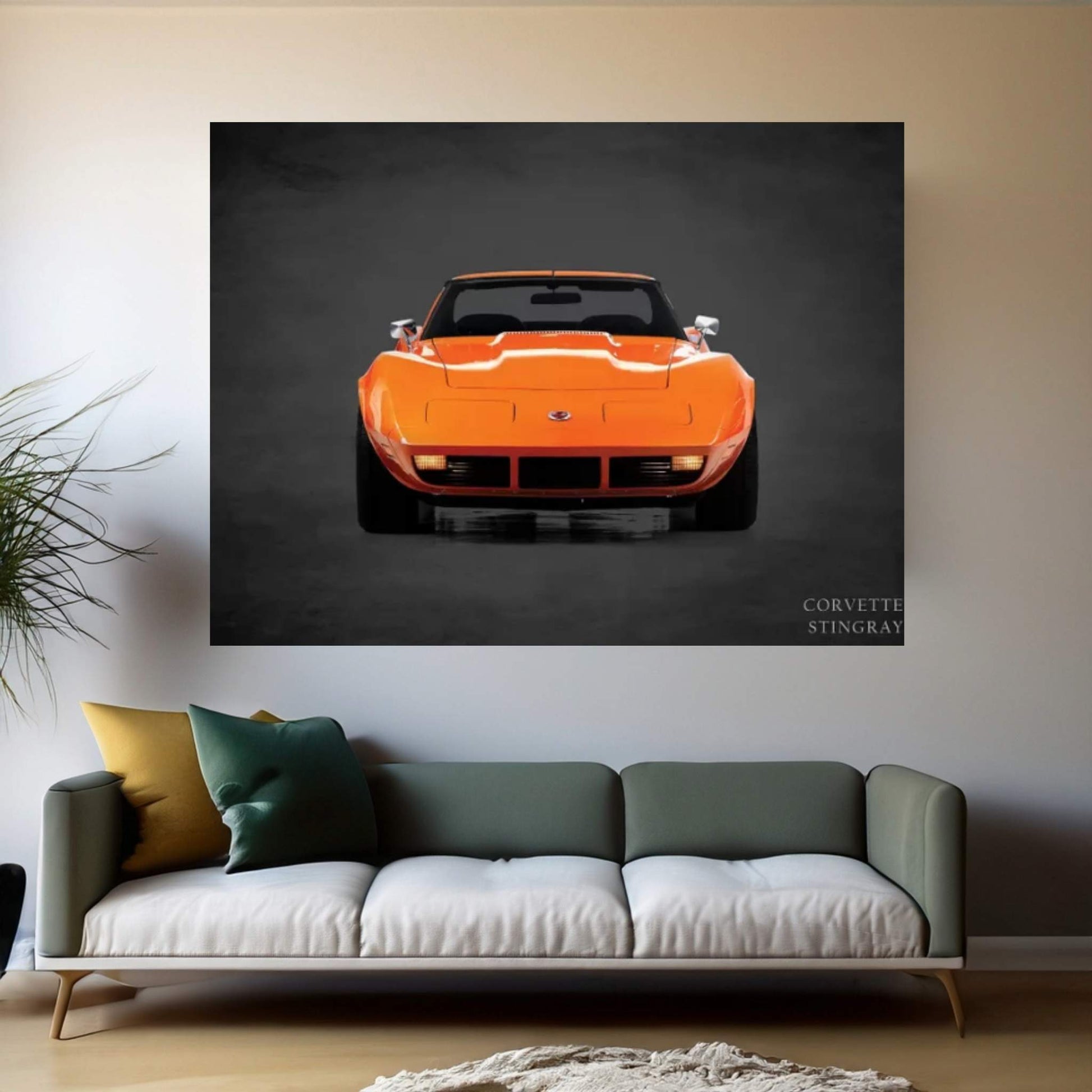 1974 Chevrolet Corvette Stingray Canvas Wall Art - Y Canvas