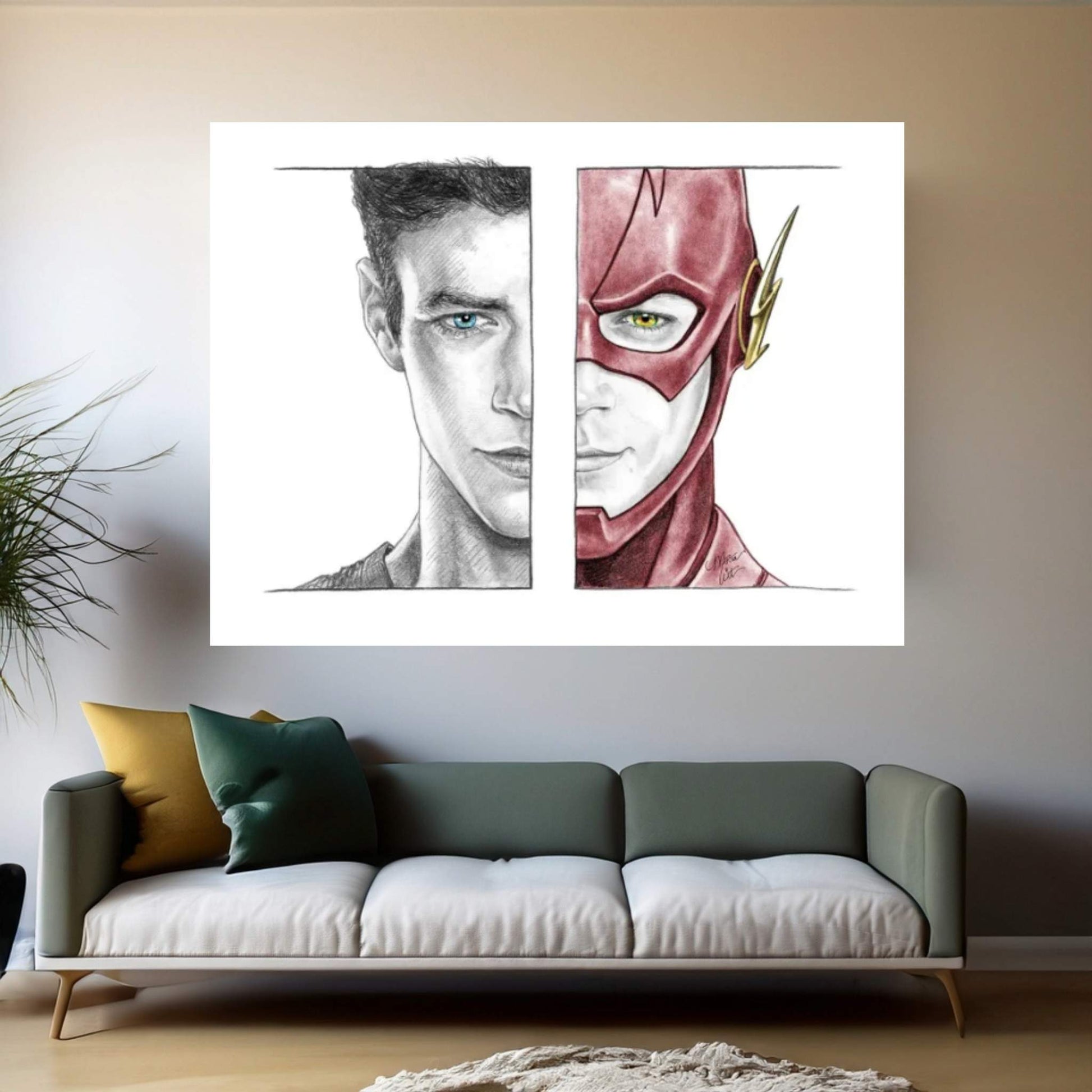 The Flash Canvas Wall Art - Y Canvas